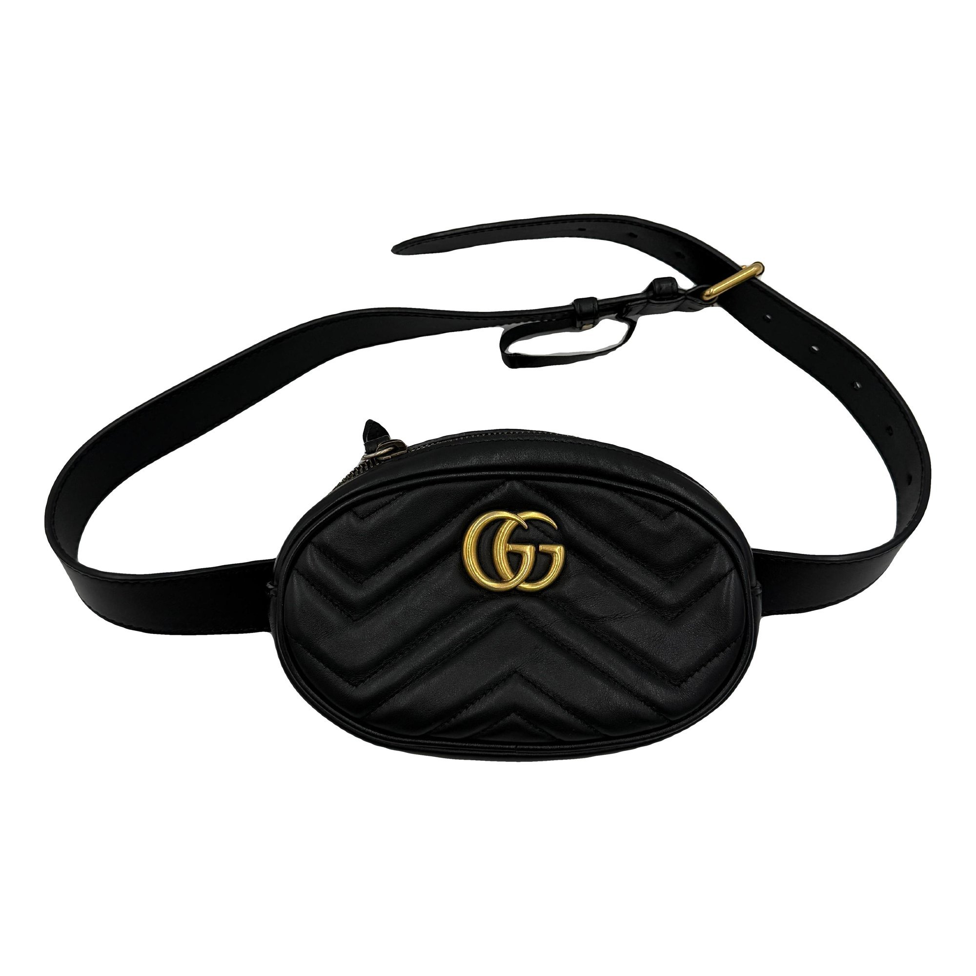 GG Marmont Oval leather handbag