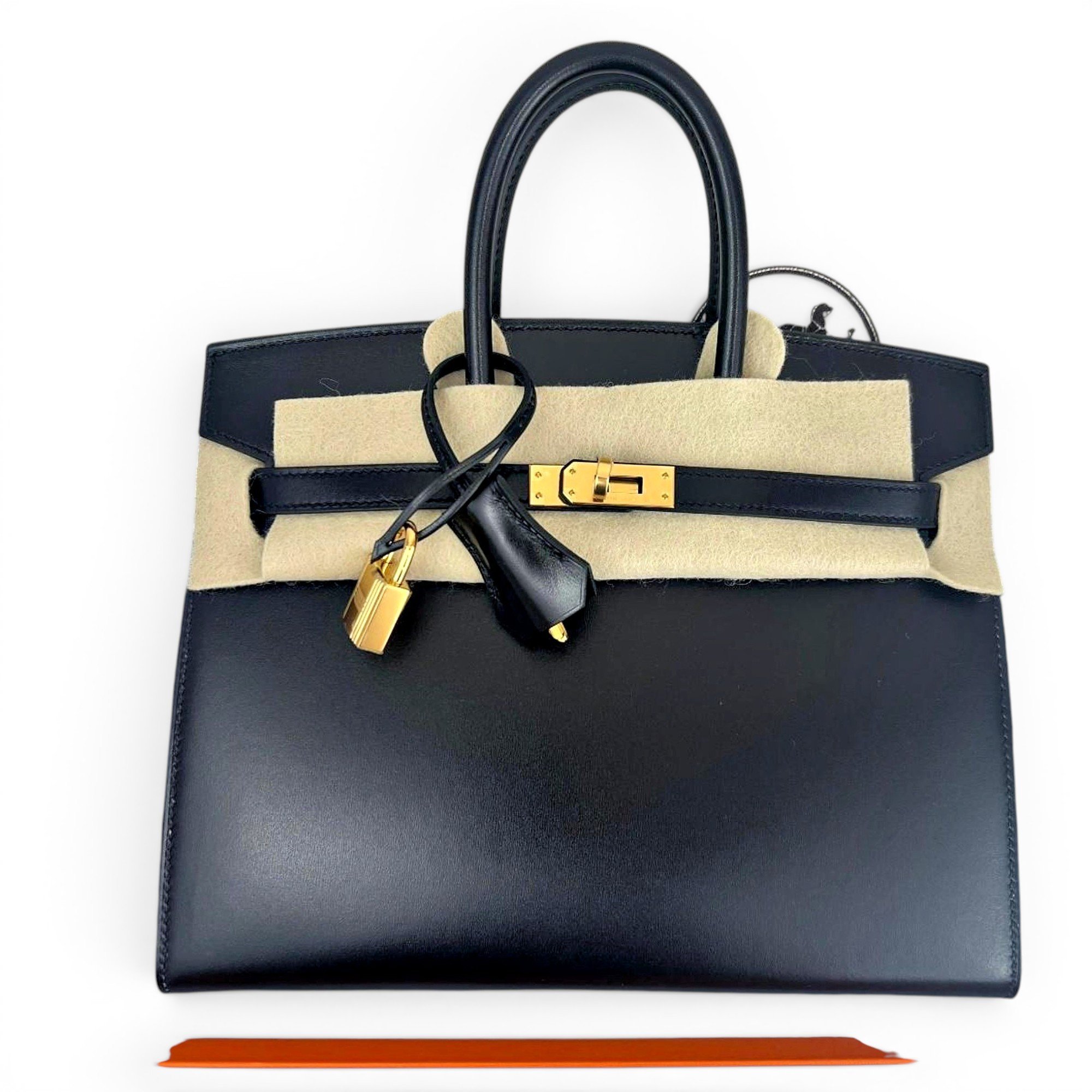 Birkin 25 leather handbag