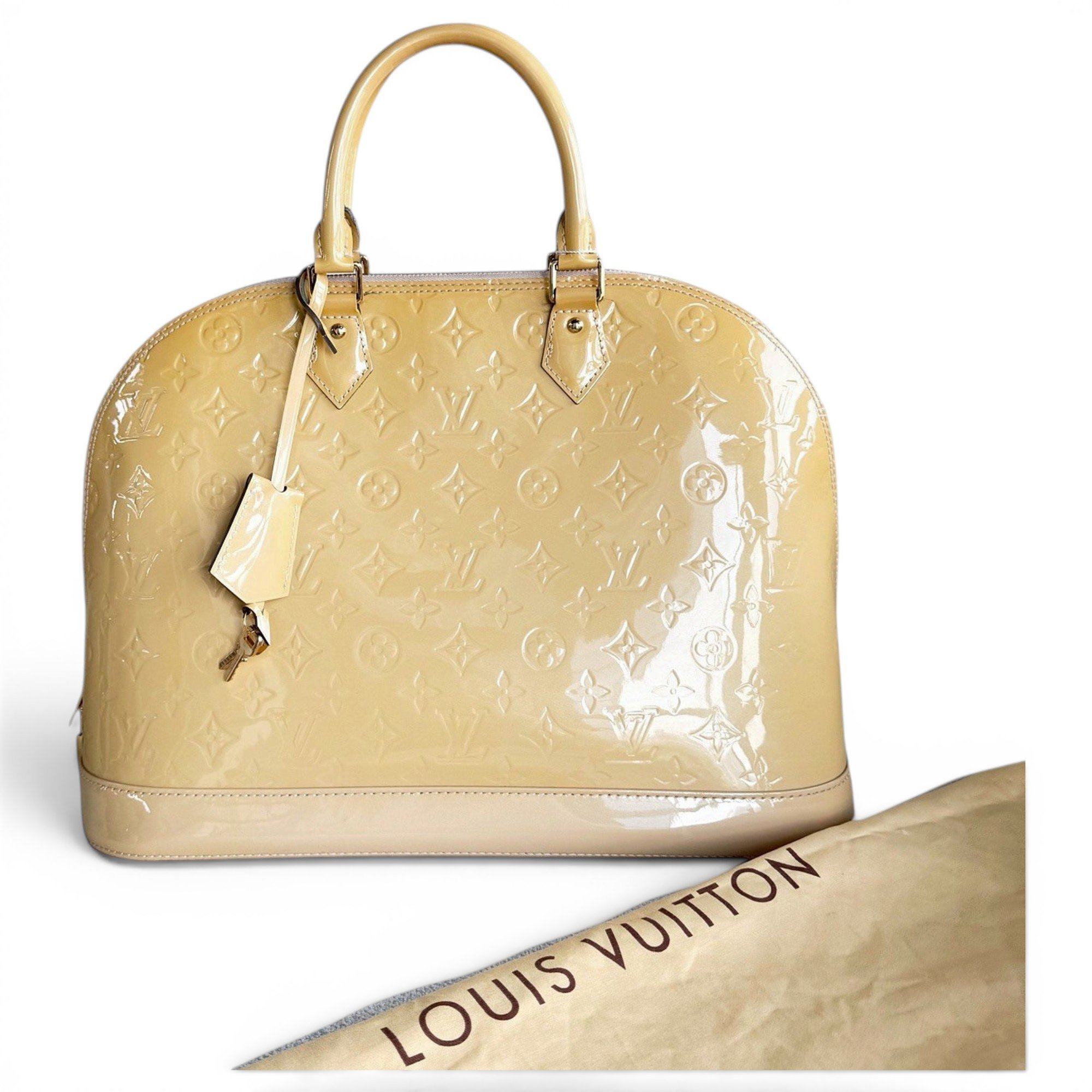 Louis Vuitton Alma BB leather handbag