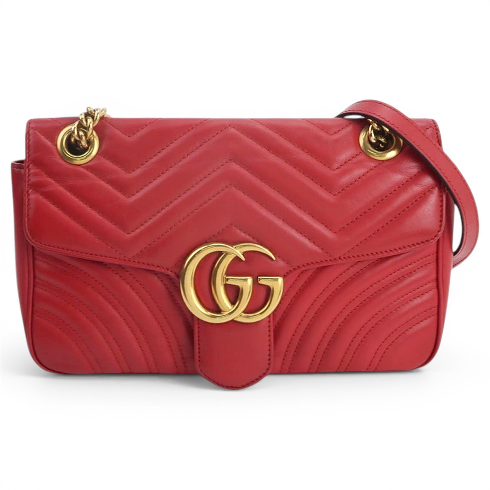 GG Marmont Flap leather crossbody bag