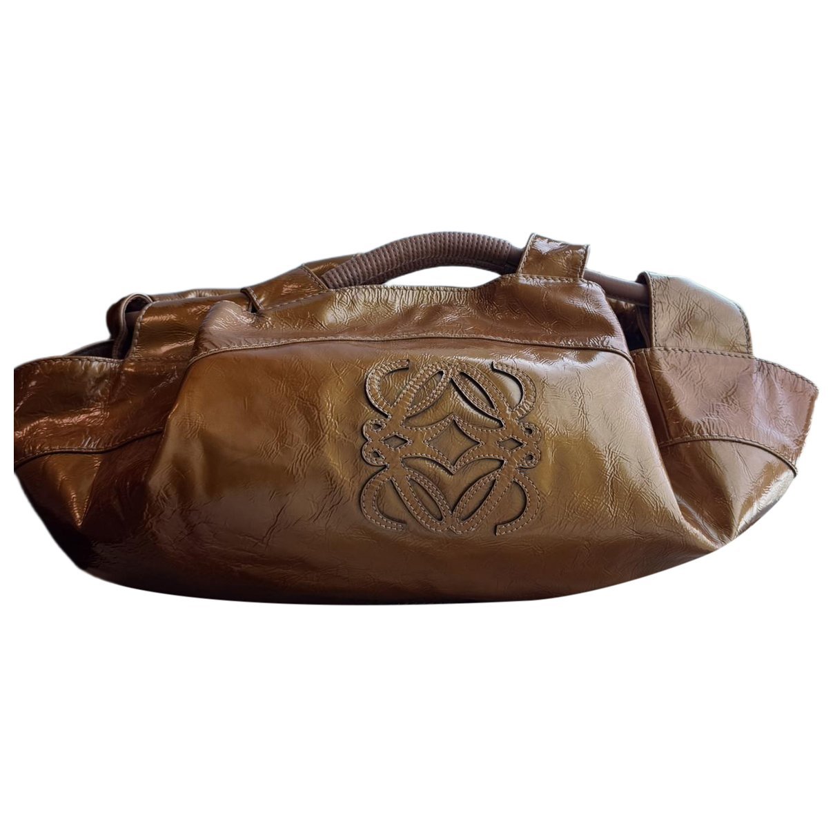 Patent leather tote