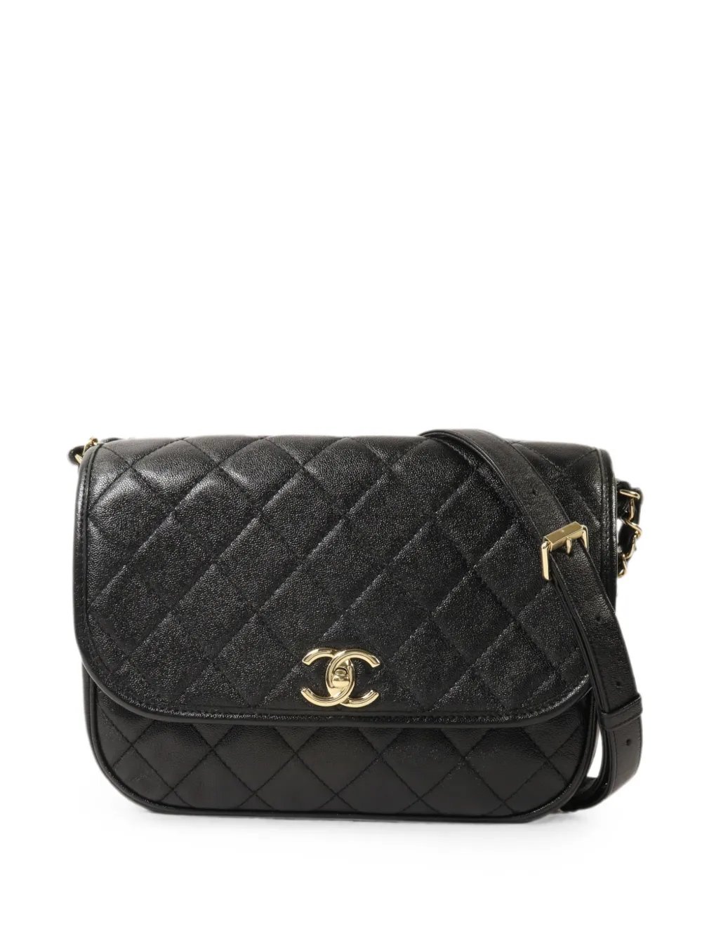 CC turn-lock shoulder bag