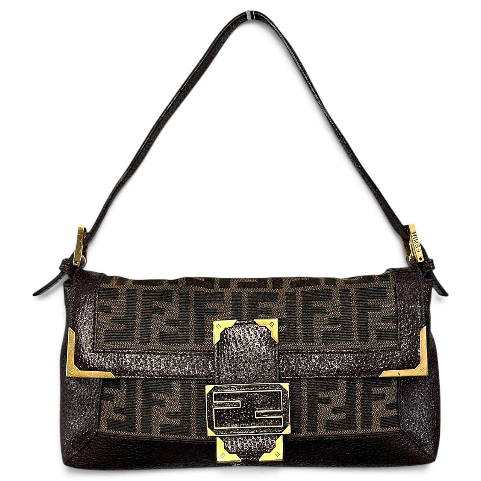 Baguette leather handbag