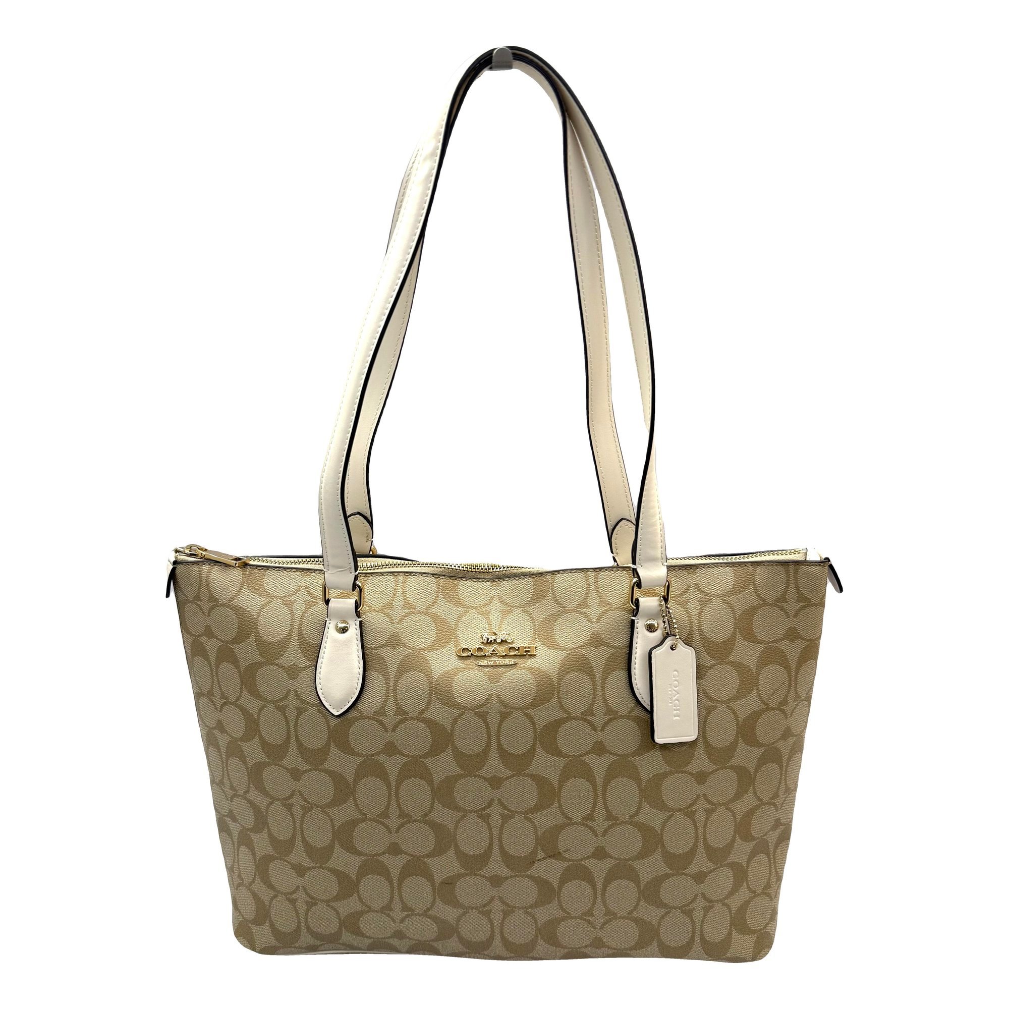 CITY ZIP TOTE leather tote