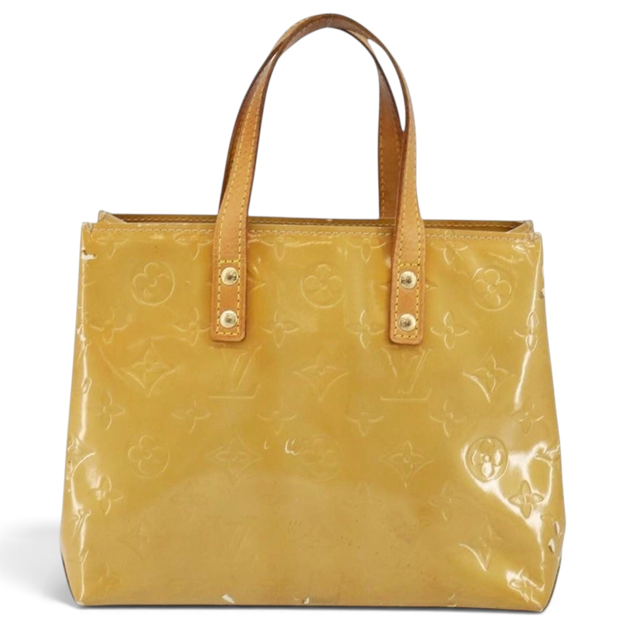 Reade patent leather handbag