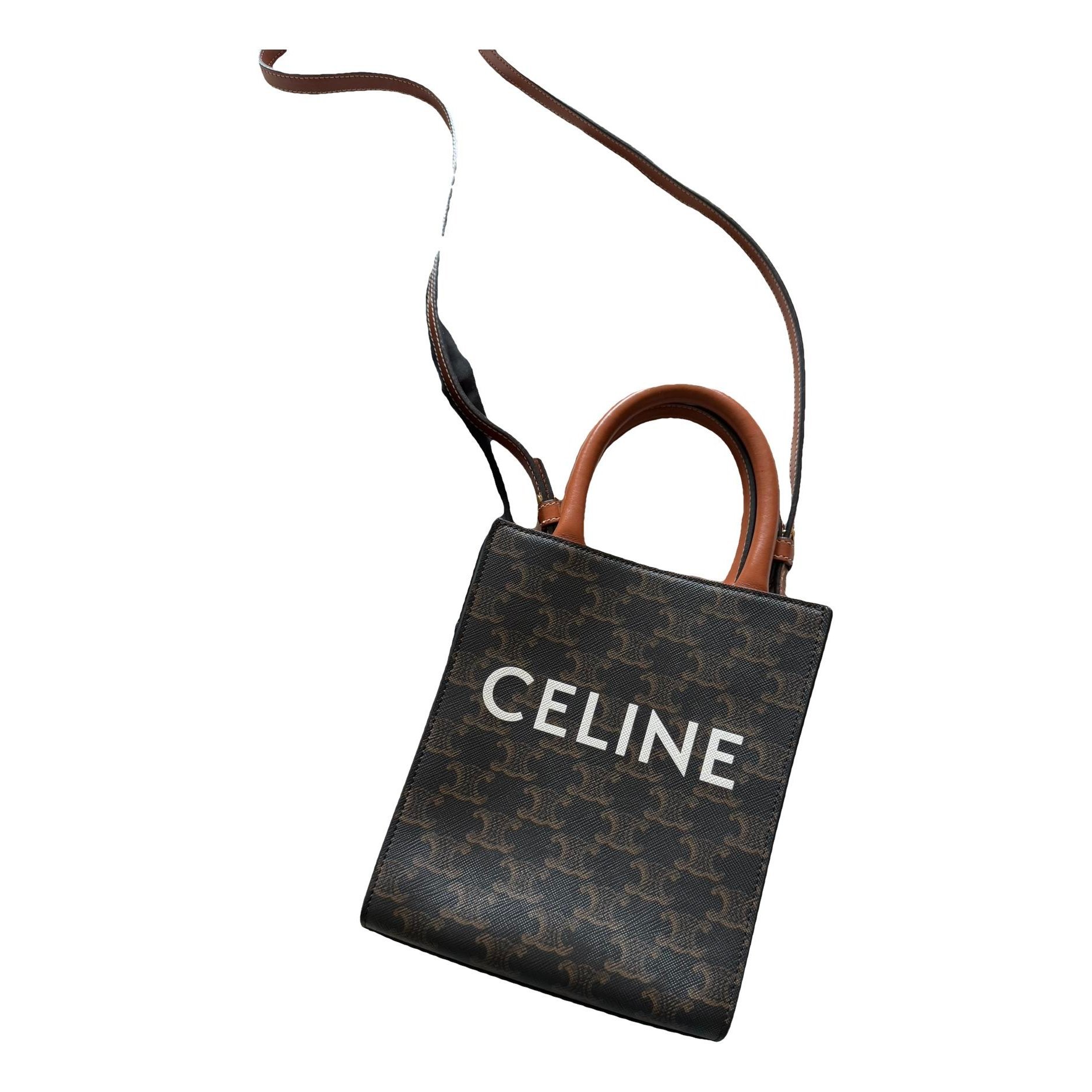 Cabas Vertical leather tote