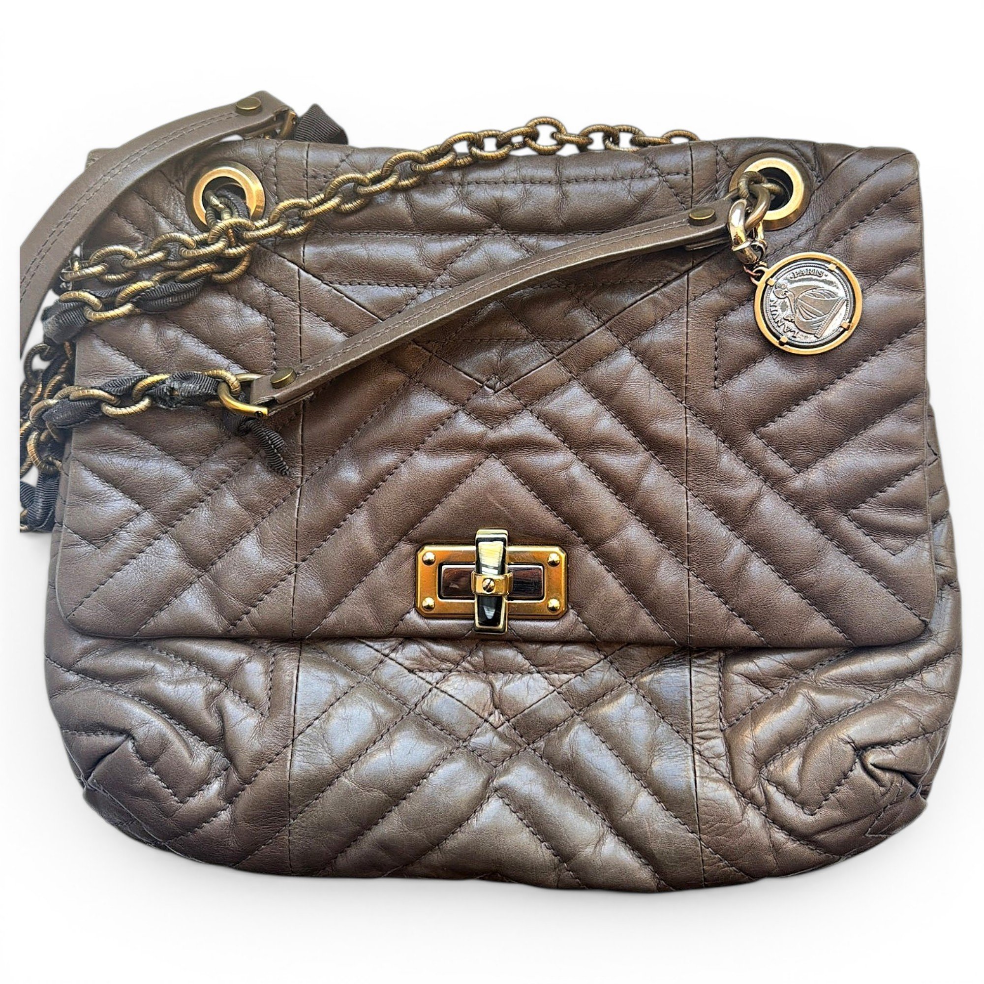Happy leather handbag