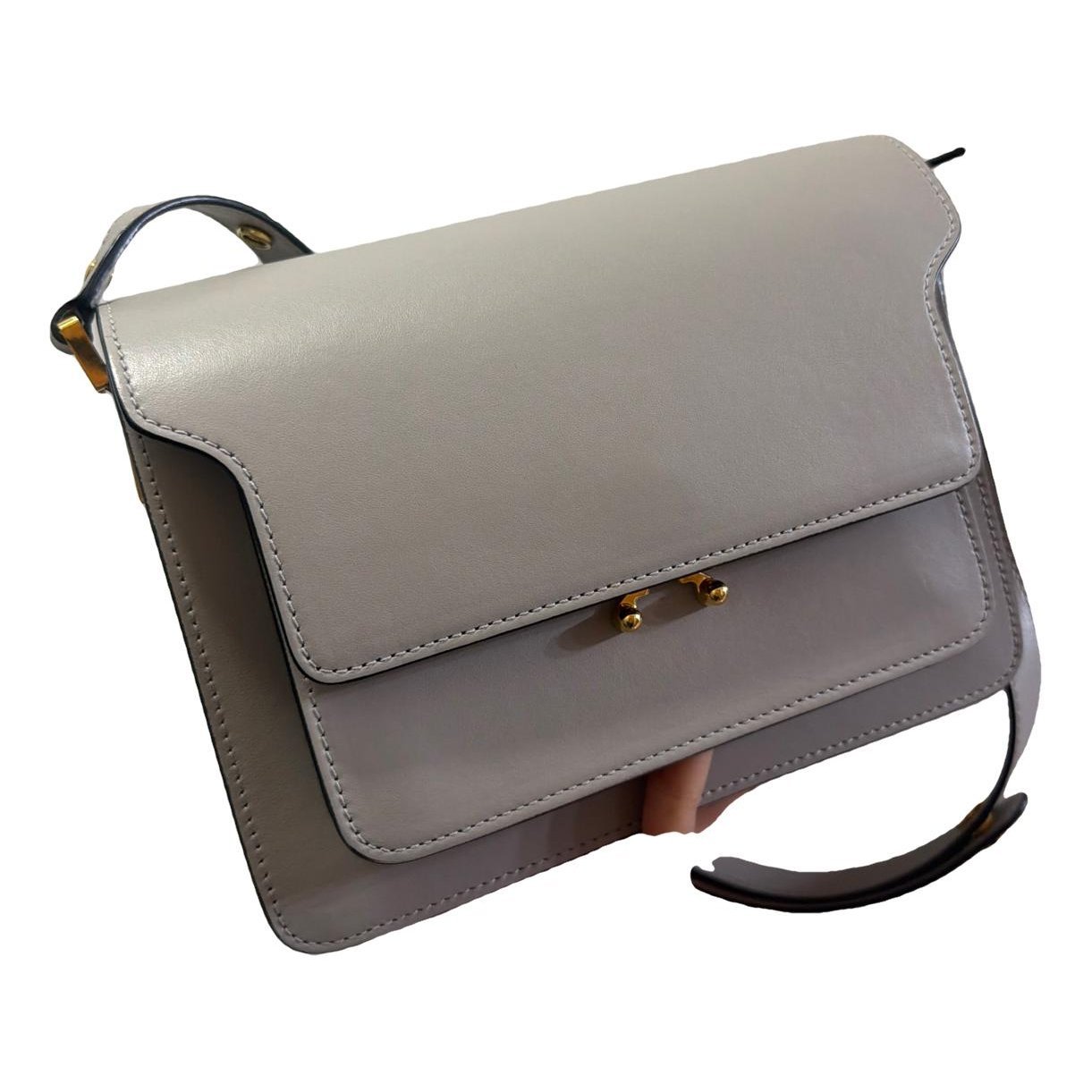 Marni Trunk leather crossbody bag
