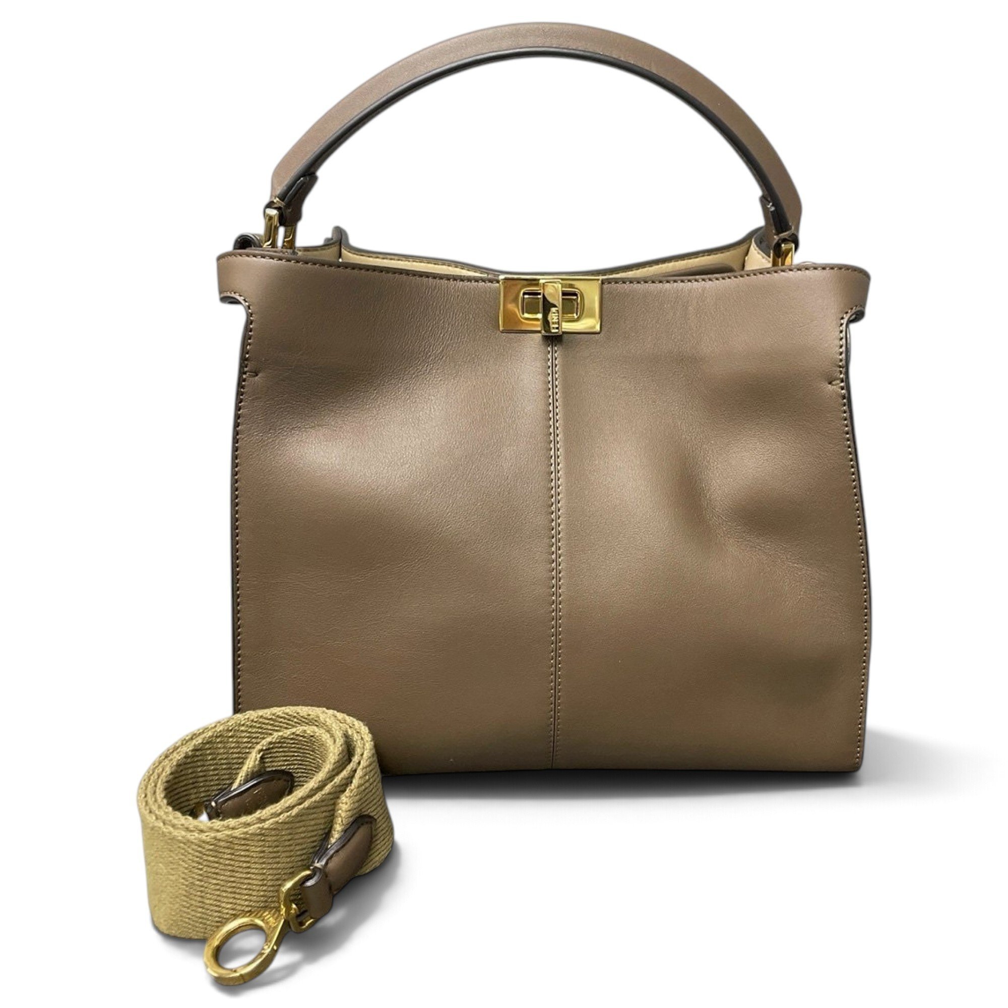 Peekaboo leather handbag