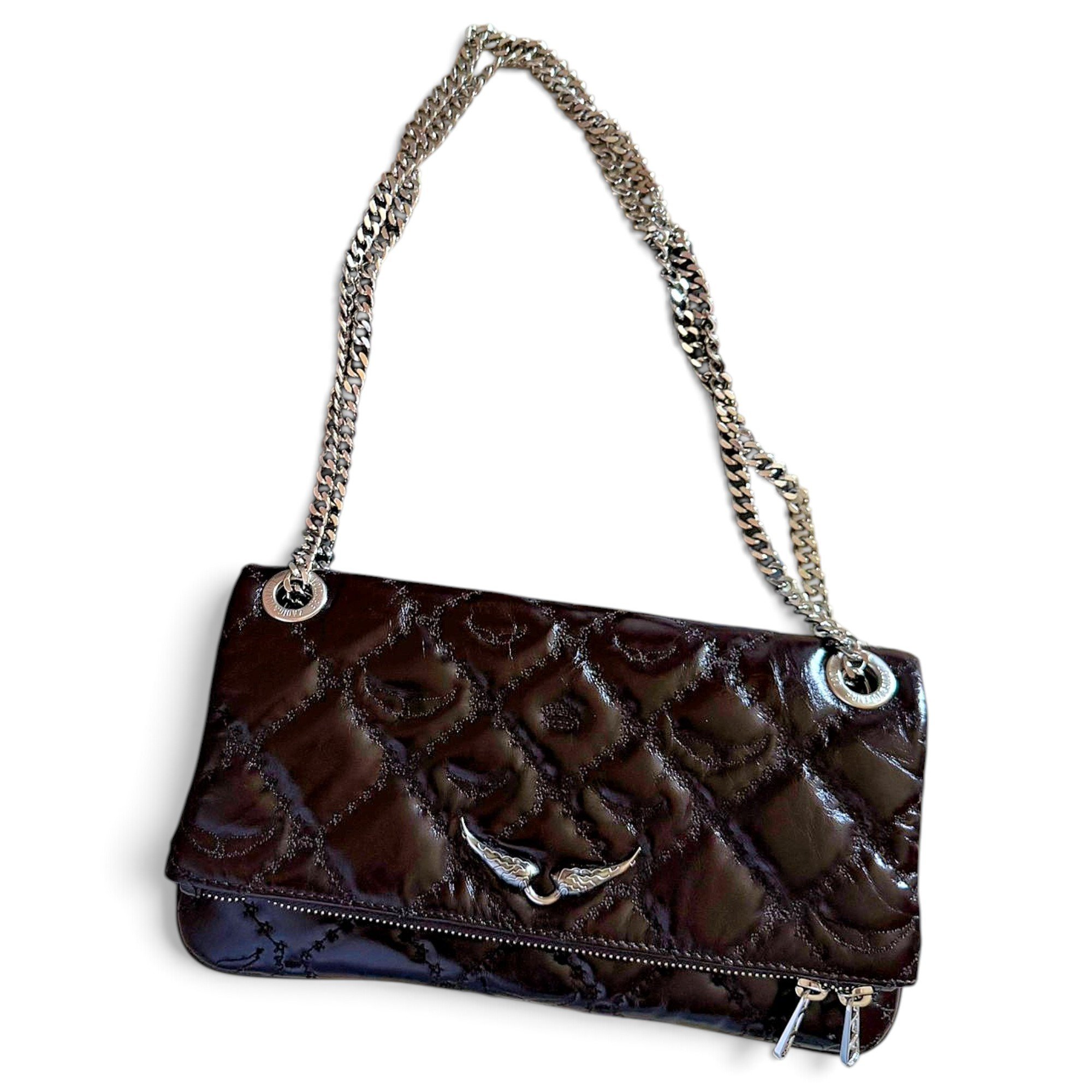 Rock leather crossbody bag