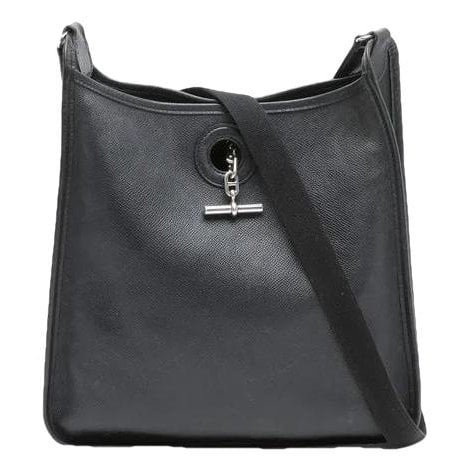 Hermes Vespa Handbag Black Epsom Leather