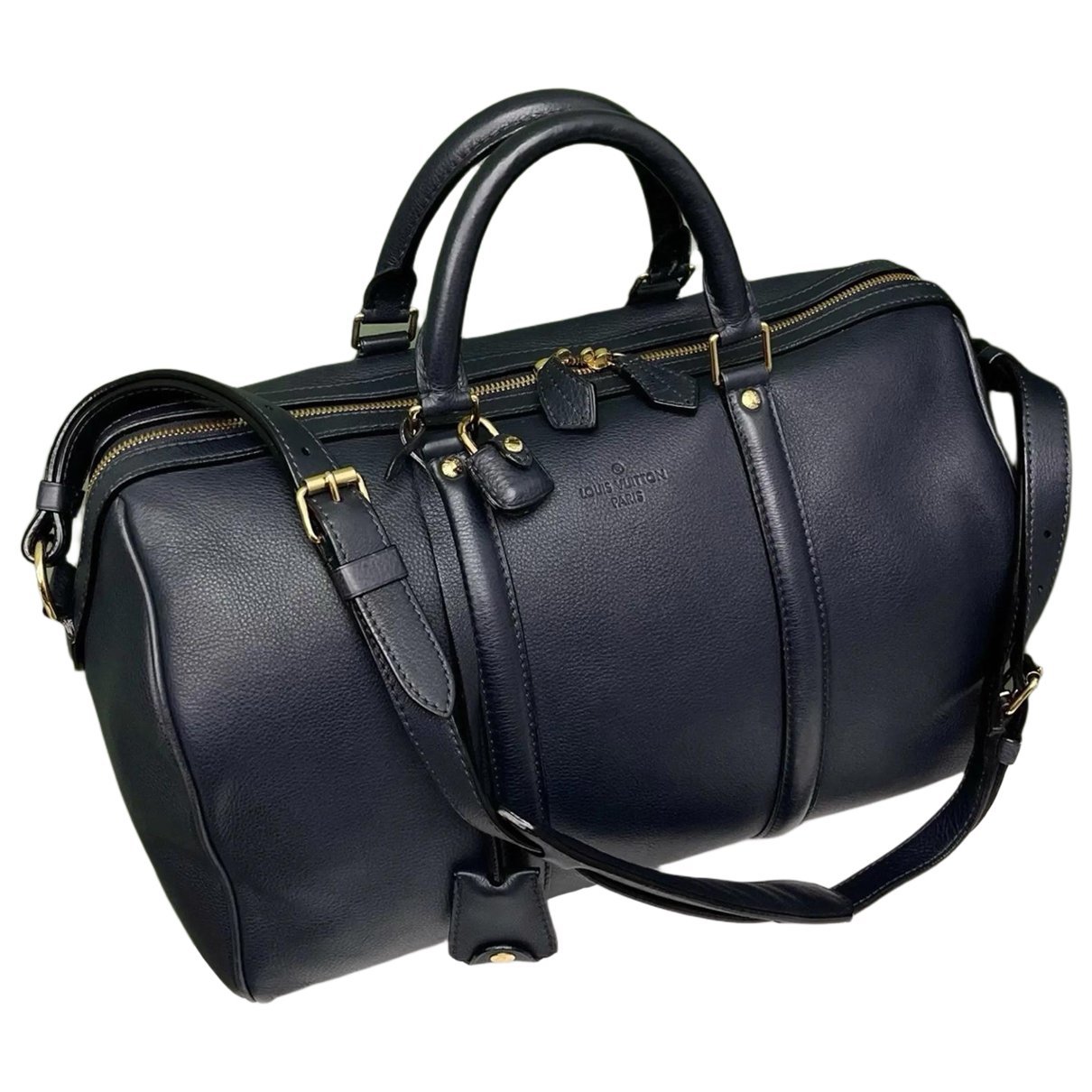 Keepall leather travel bag