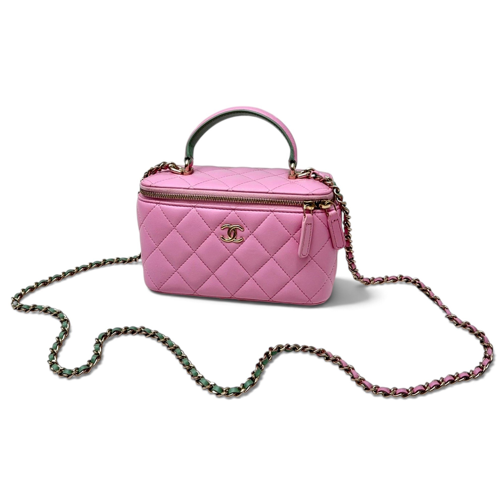 Trendy CC Vanity leather handbag