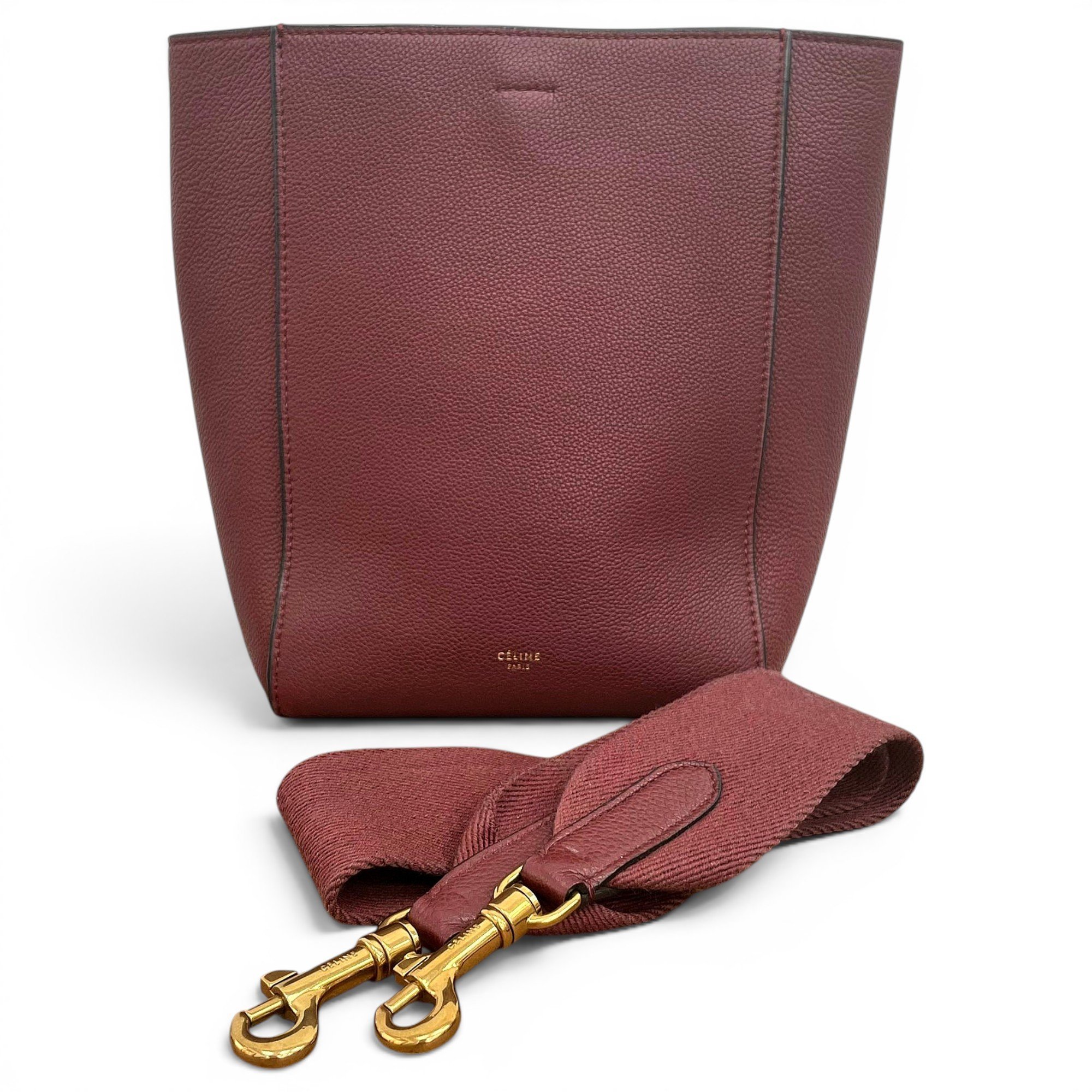 Seau Sangle leather handbag