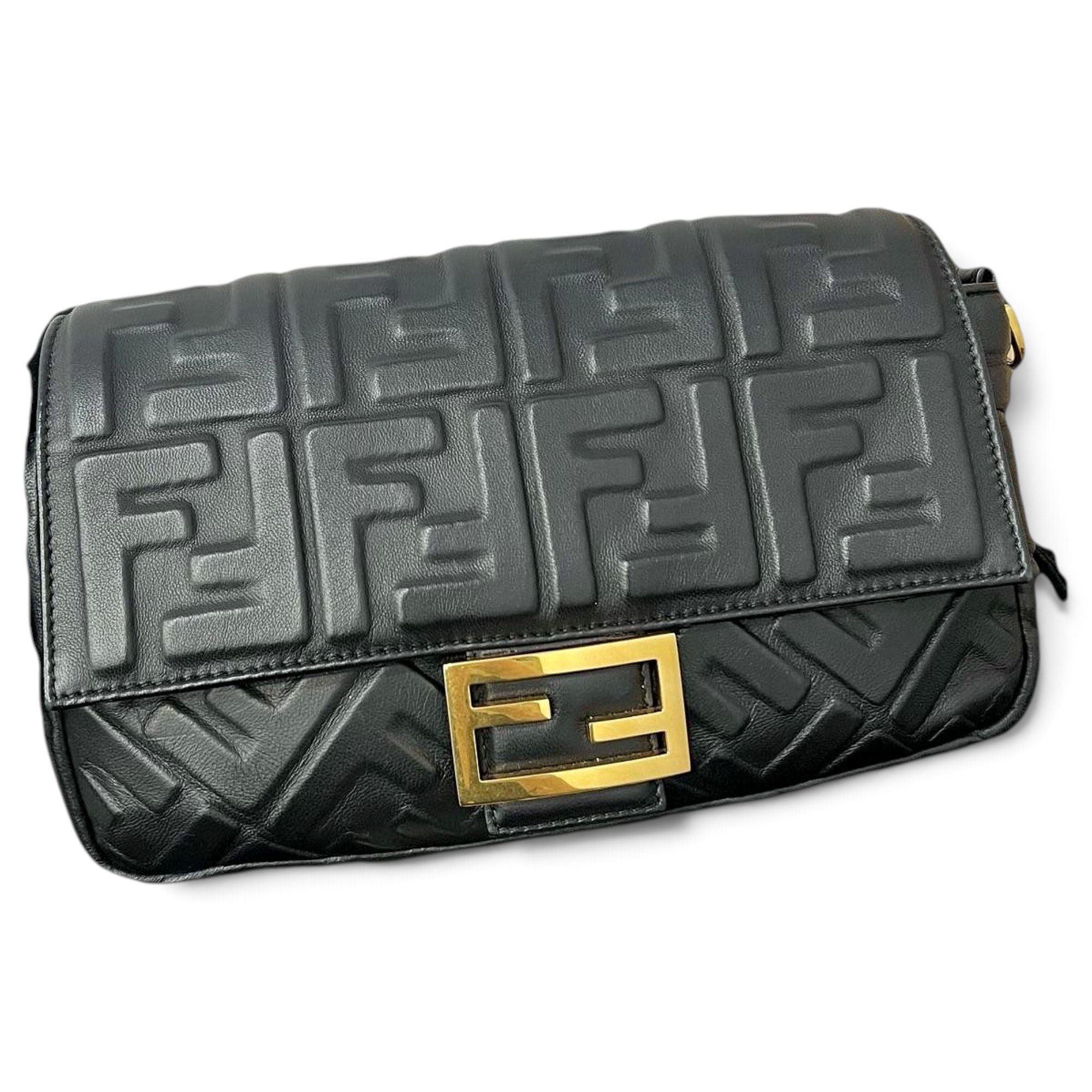 Baguette leather handbag