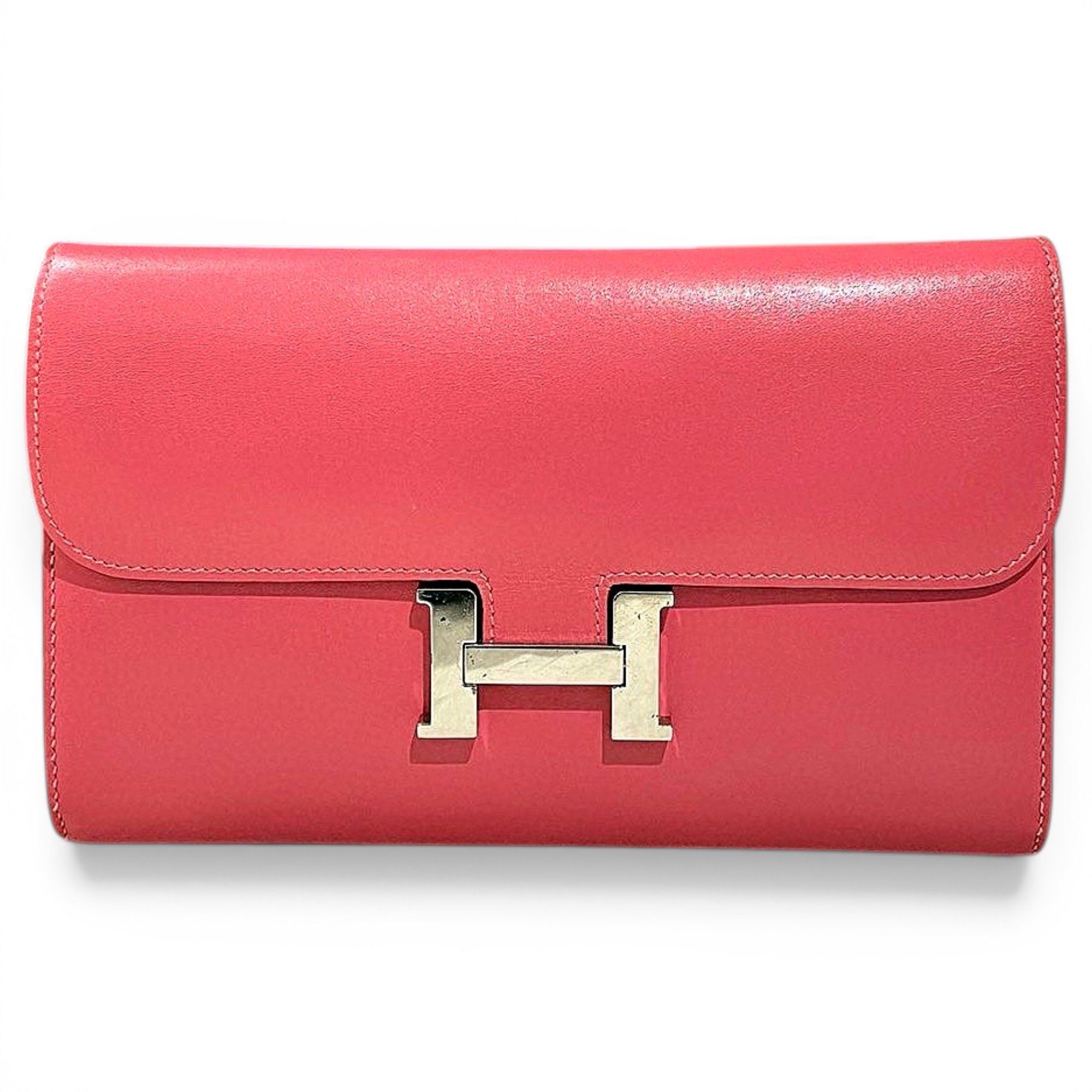 Constance leather clutch bag