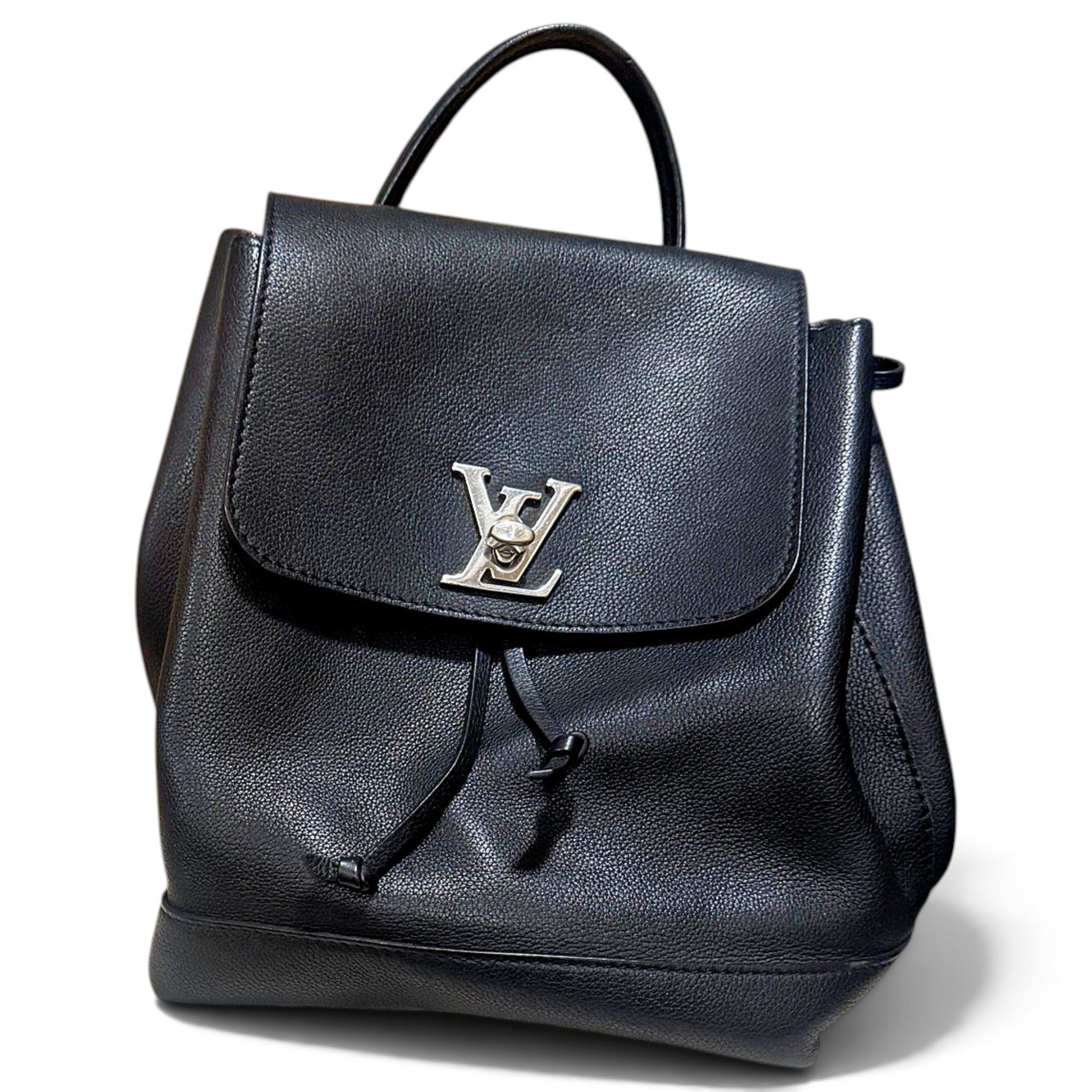 Lockme leather backpack