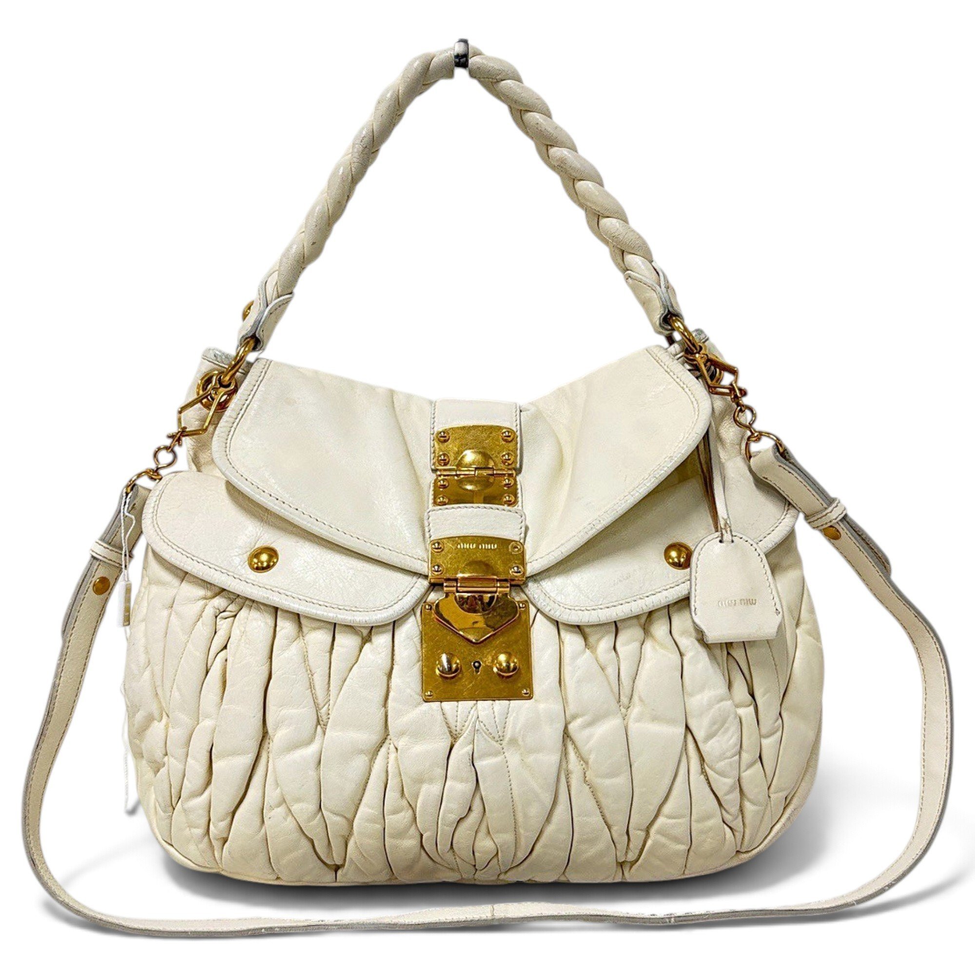Miu Miu Coffer leather handbag