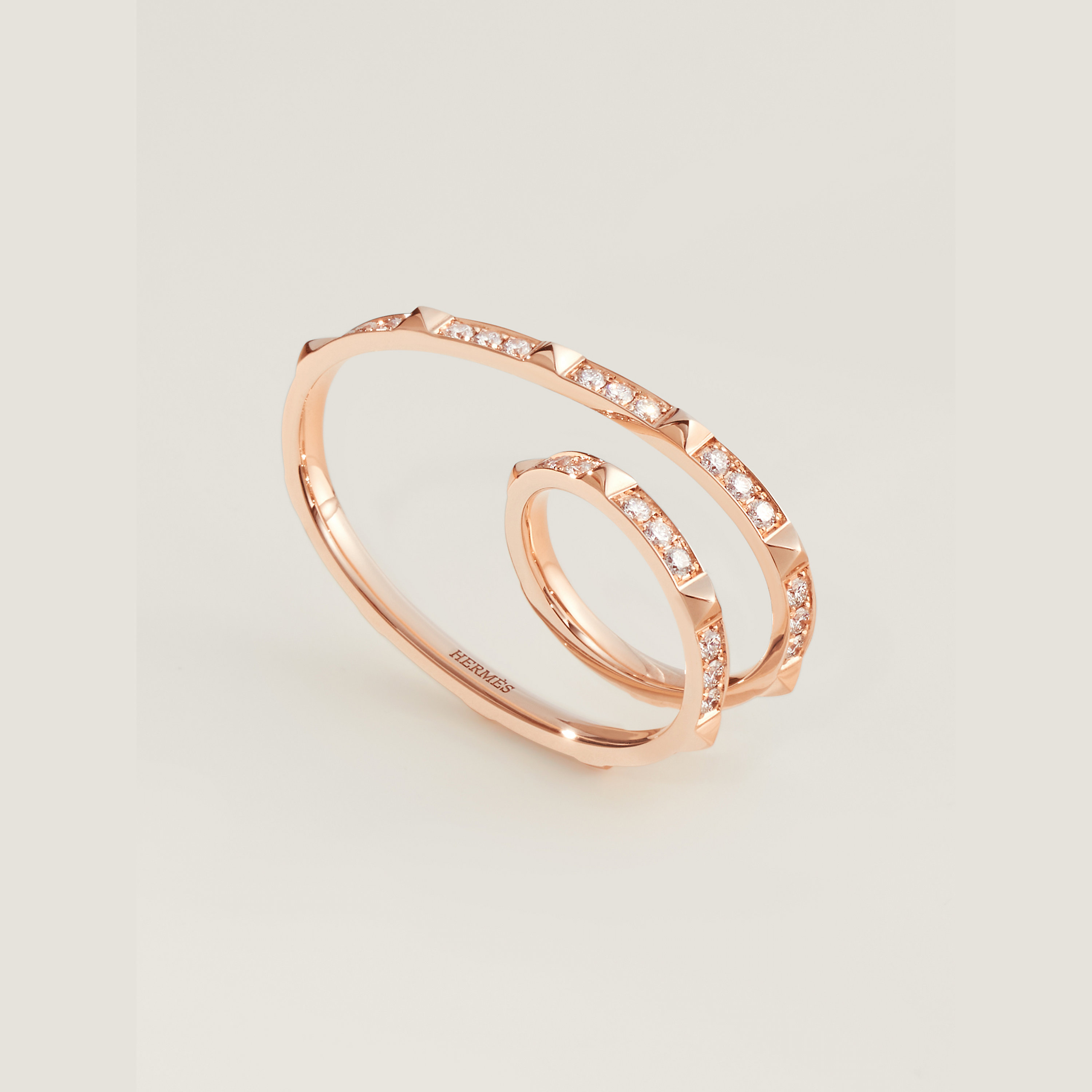 Hermès Clou d'H 더블 링