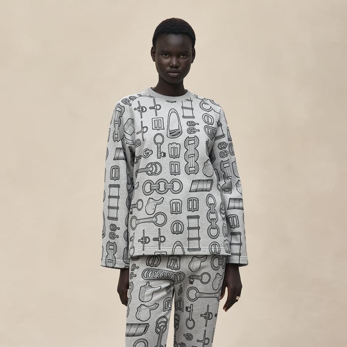 Gris Byzantin "Cahier Du Colporteur" Sweatshirt