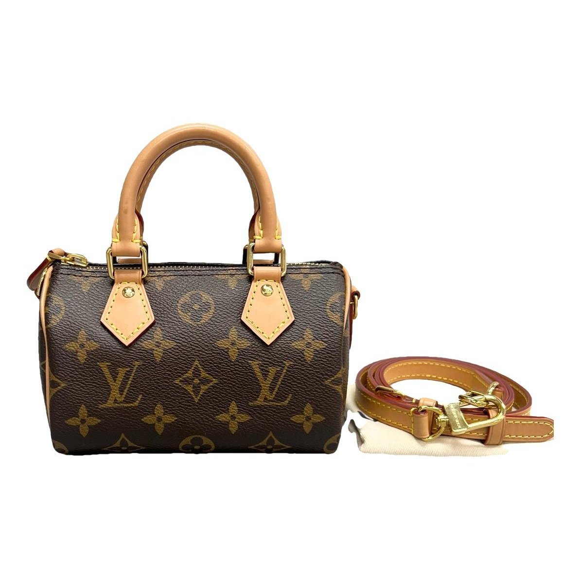 Nano Speedy / Mini HL leather handbag