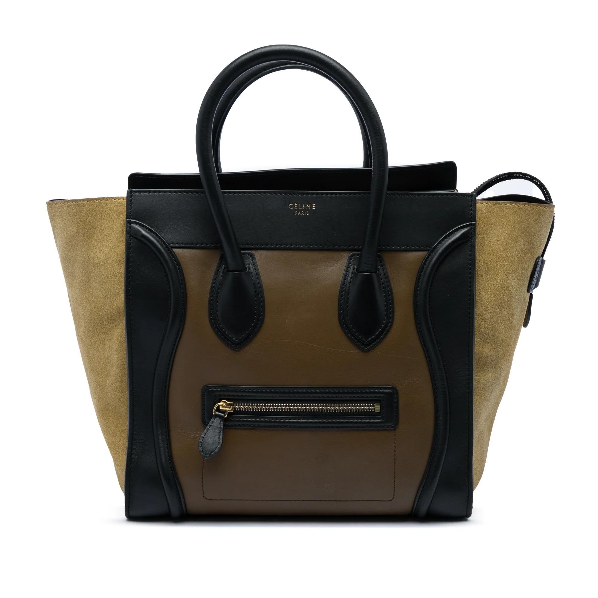 Luggage pony-style calfskin handbag