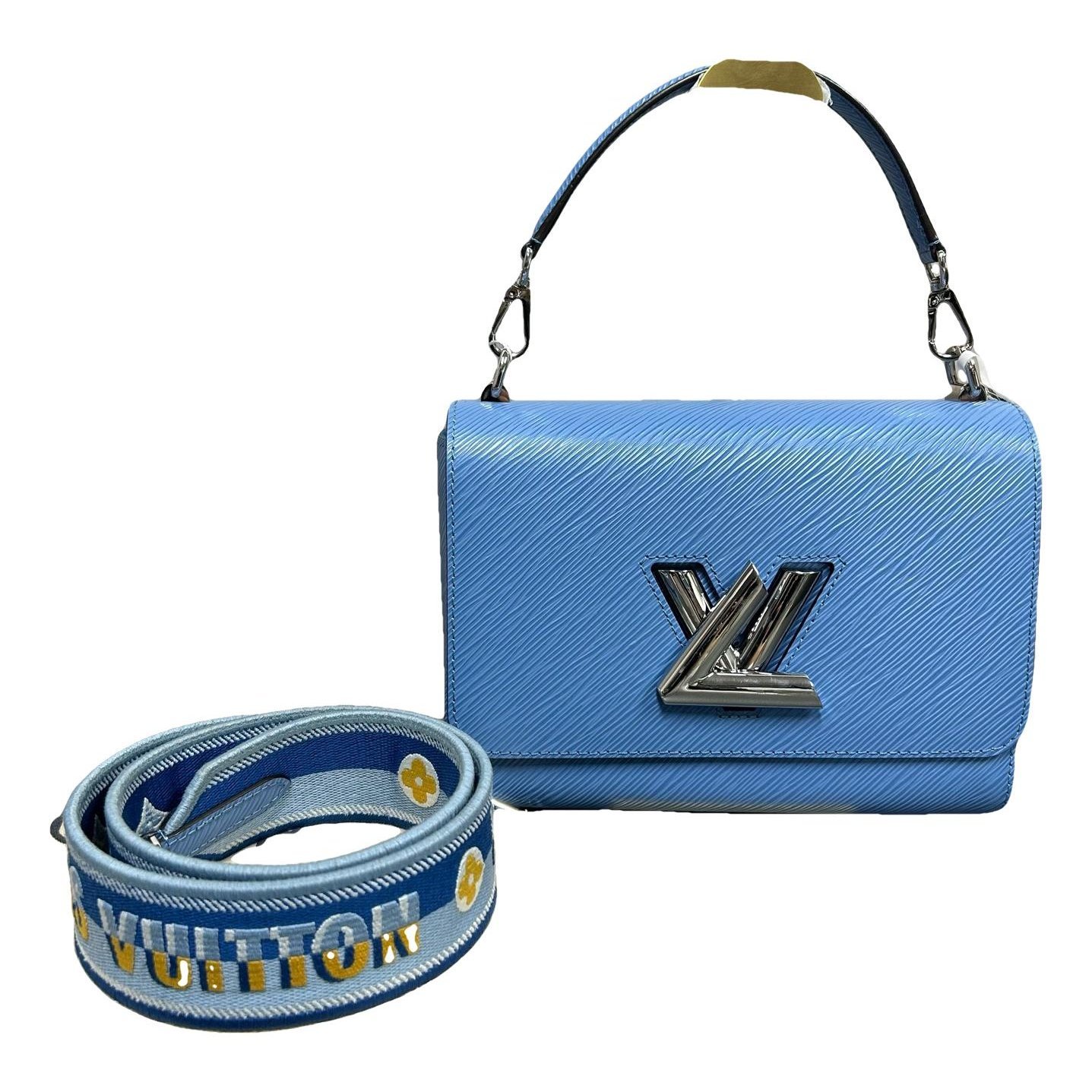 Twist leather handbag