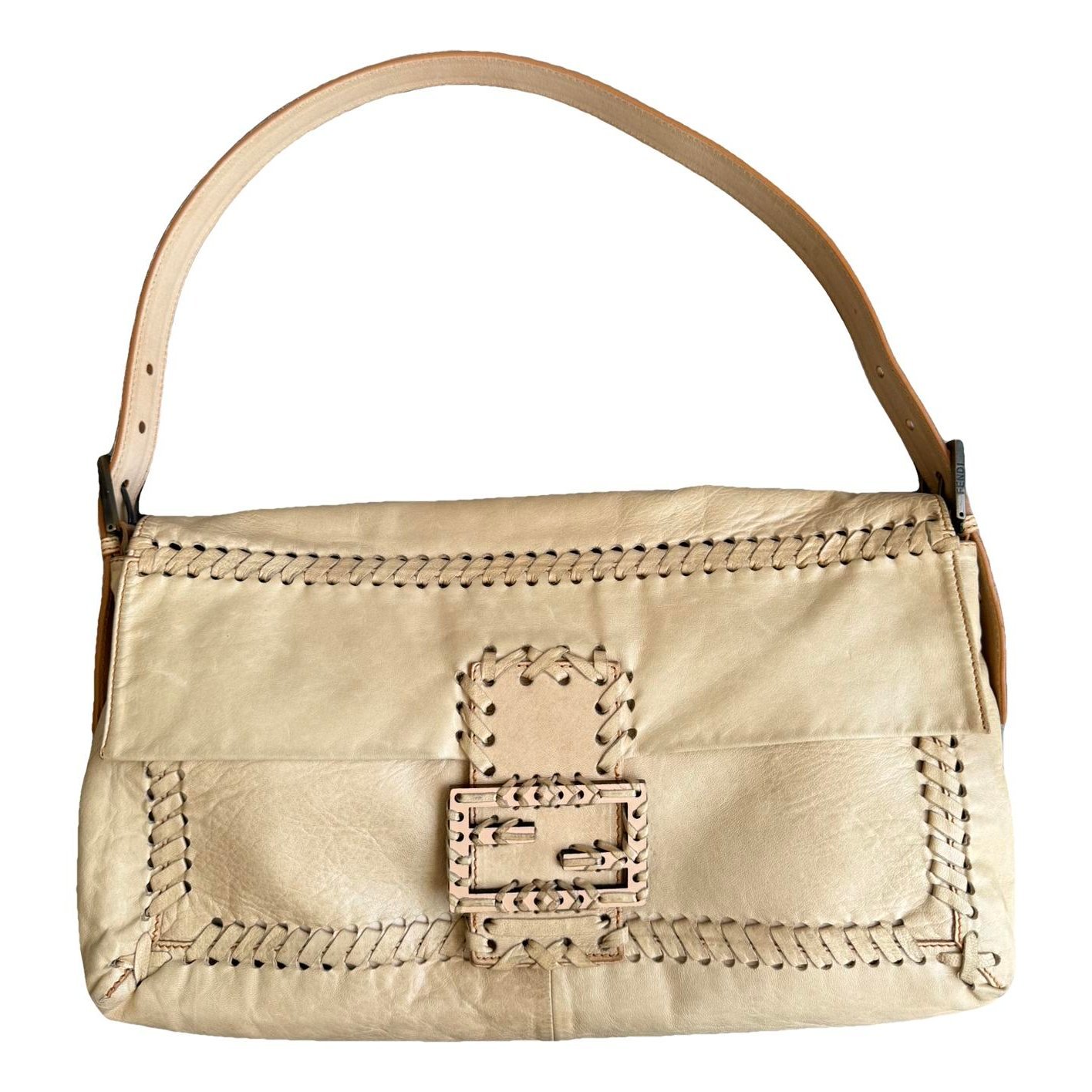 Baguette leather handbag