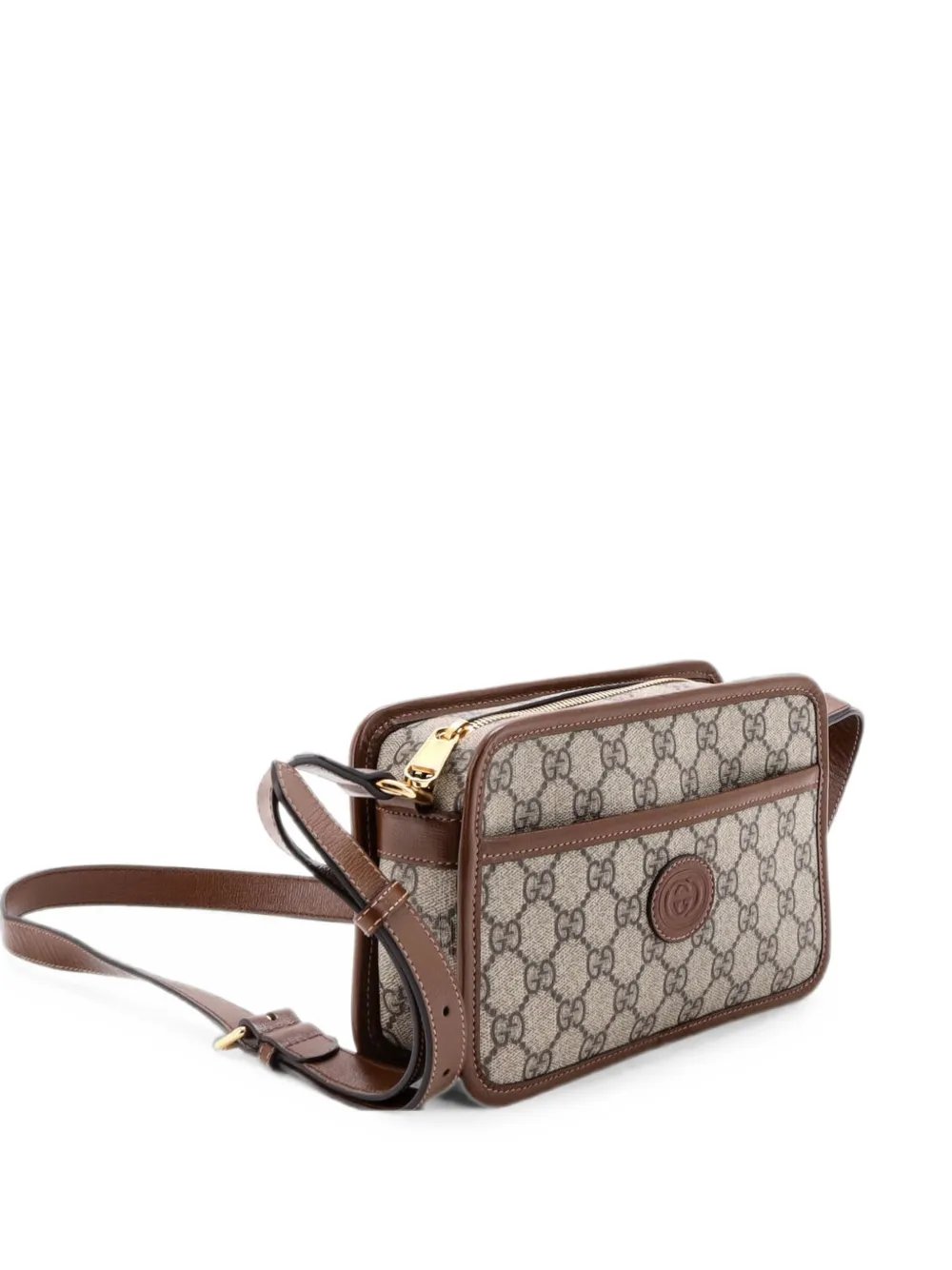 Interlocking G Patch Camera Bag GG Coated Canvas Mini crossbody bag