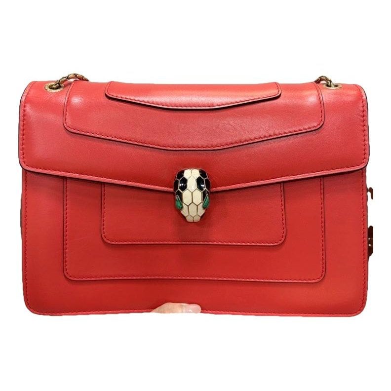Serpenti leather handbag
