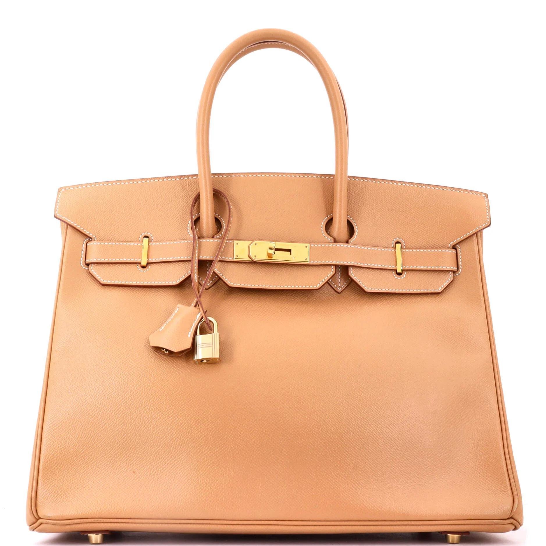 Birkin 35 leather tote