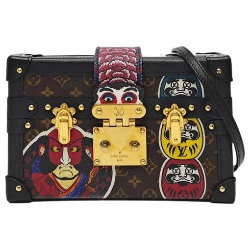 Petite Malle leather crossbody bag