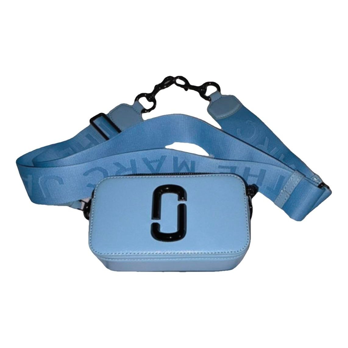 Snapshot leather clutch bag