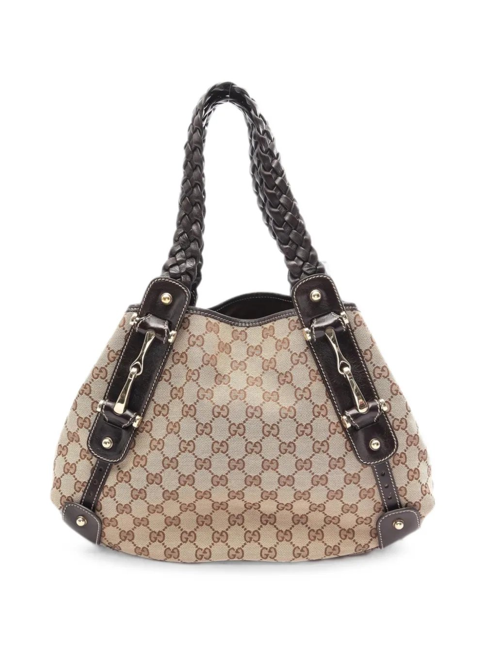 2010s GG canvas leather-trim tote bag