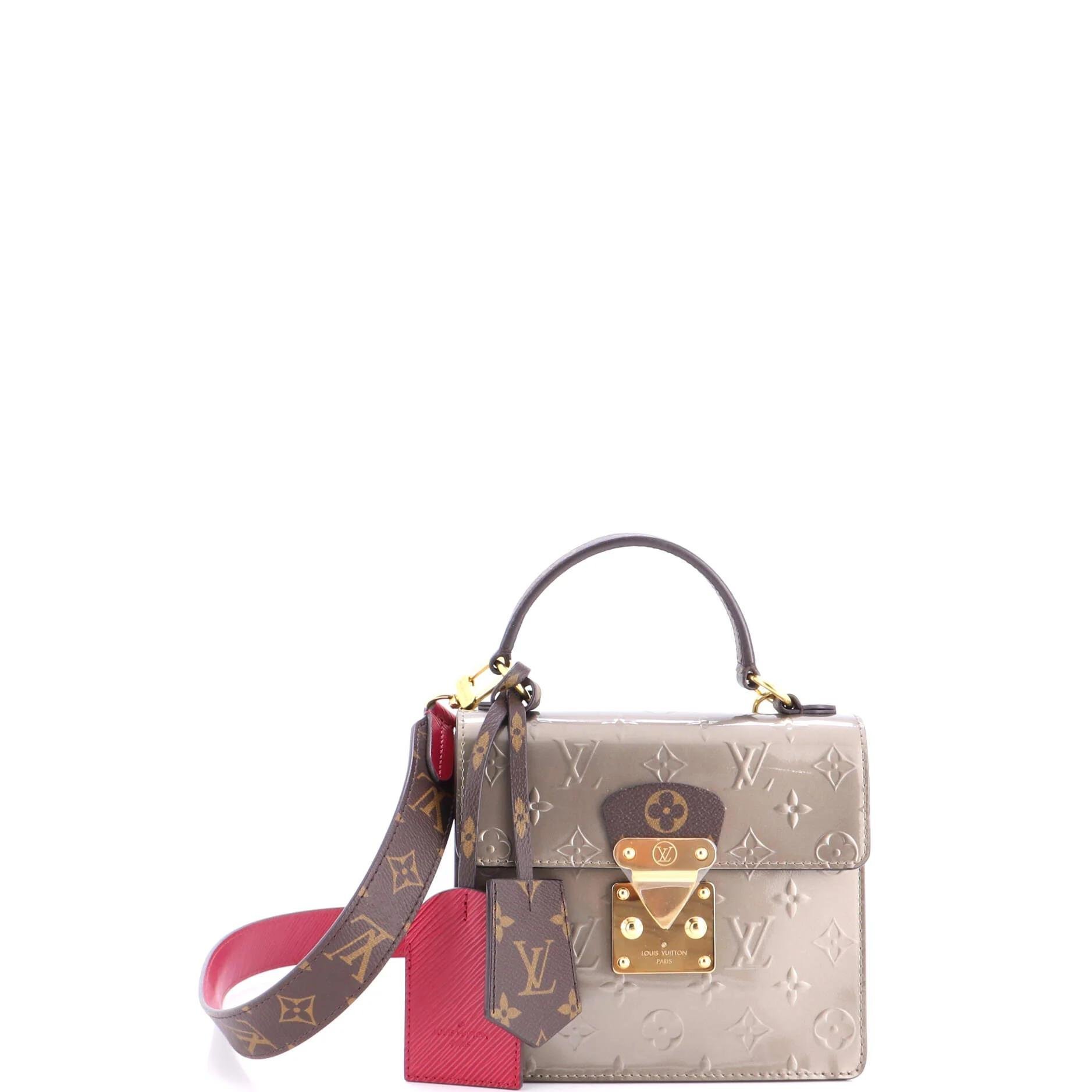 Patent leather handbag