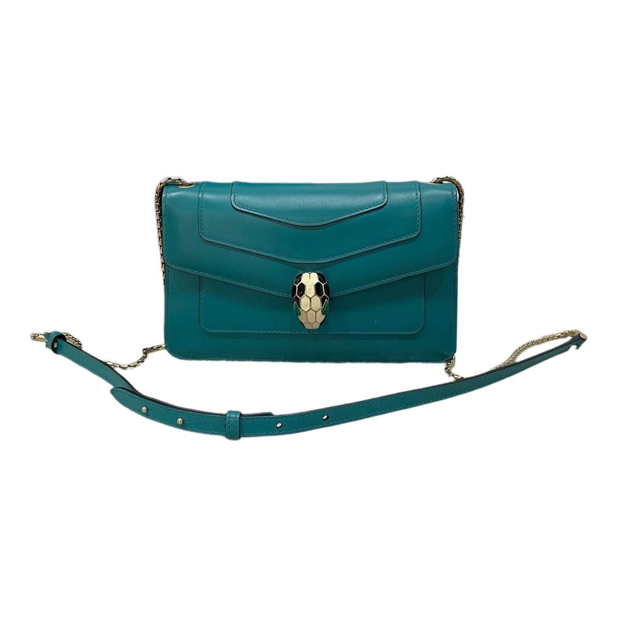 Serpenti leather handbag