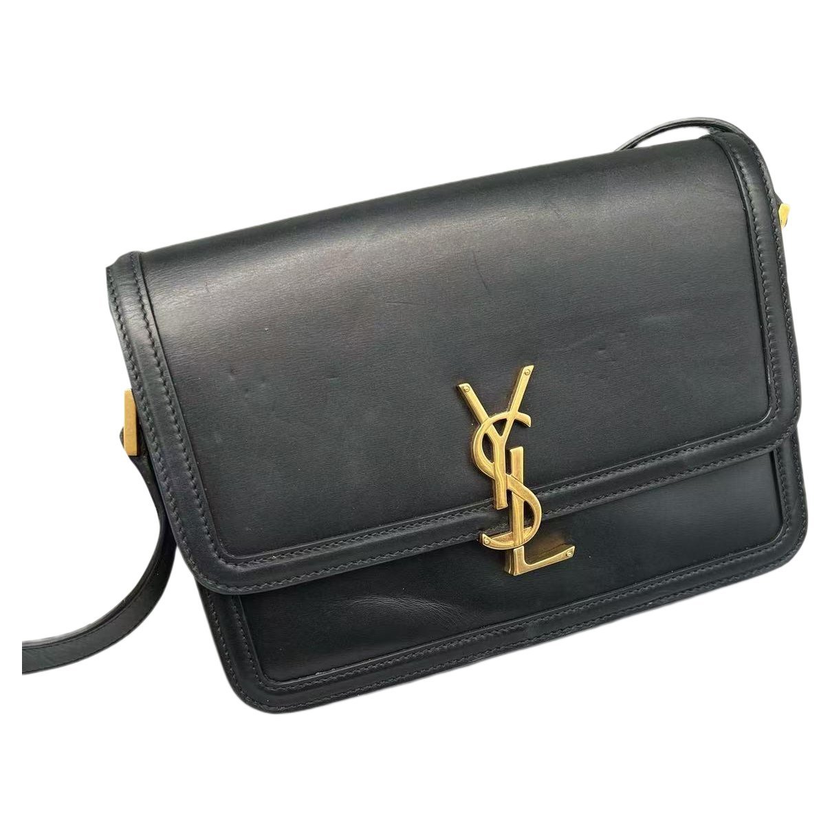 Solférino leather handbag