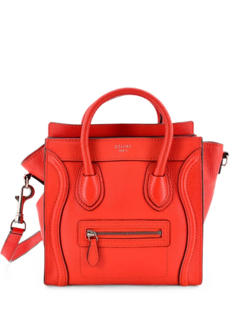 Luggage Bag Grainy Leather Nano crossbody bag