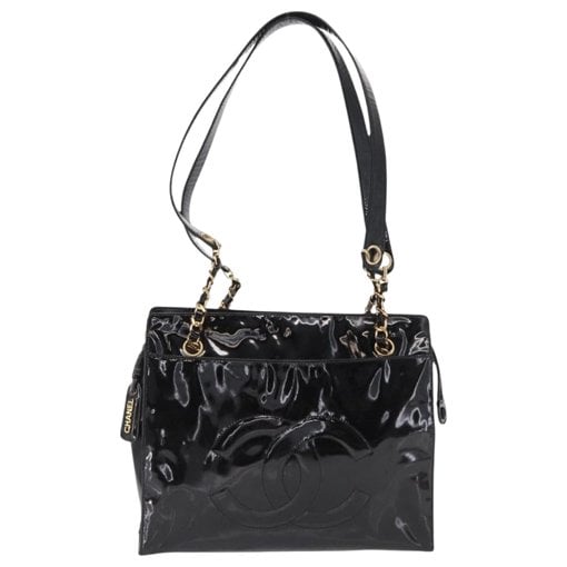Patent leather handbag