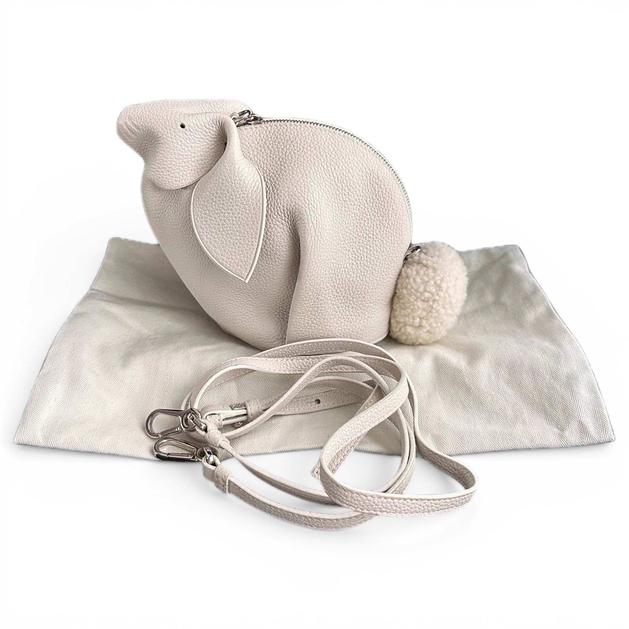 Animals leather handbag