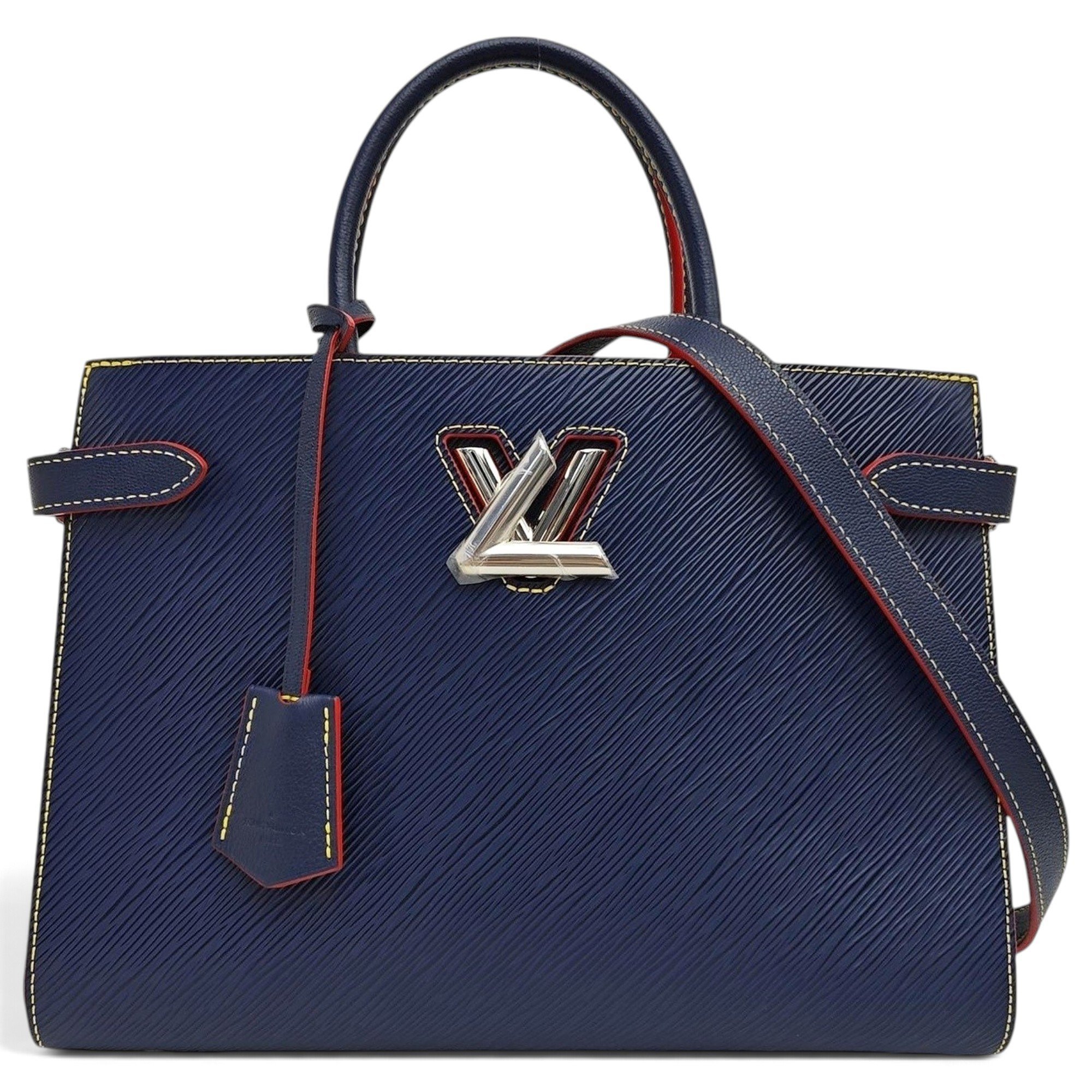 Twist leather handbag