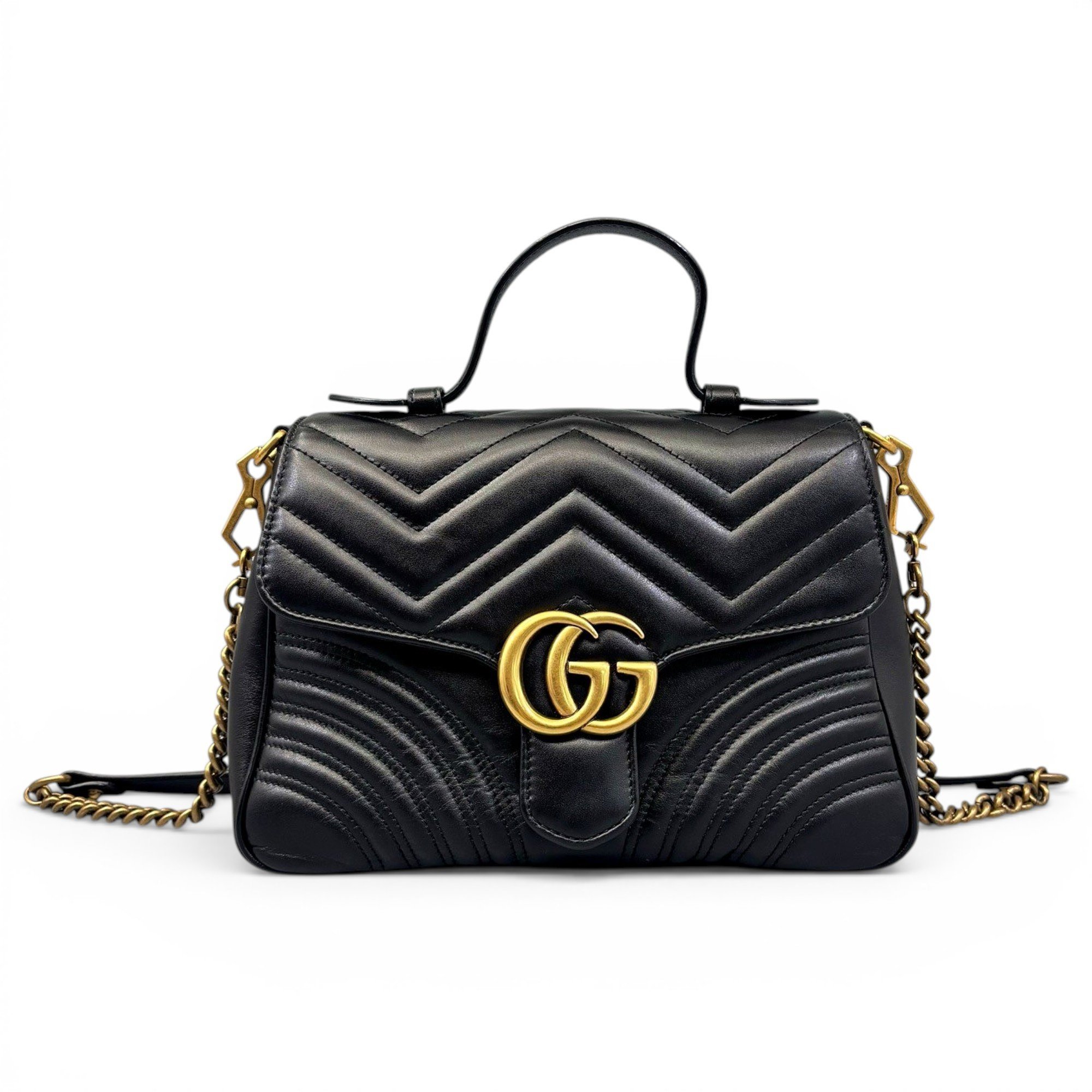 GG Marmont Flap leather handbag