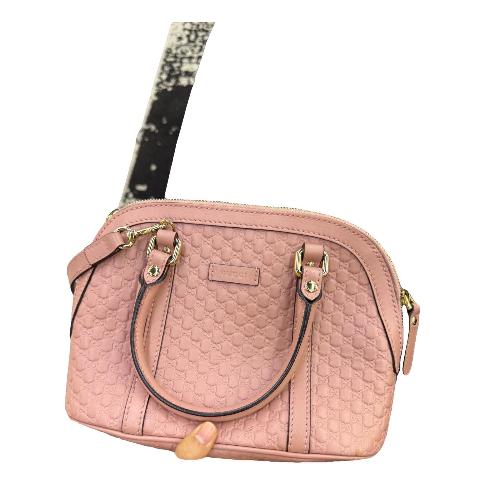 Dôme leather handbag