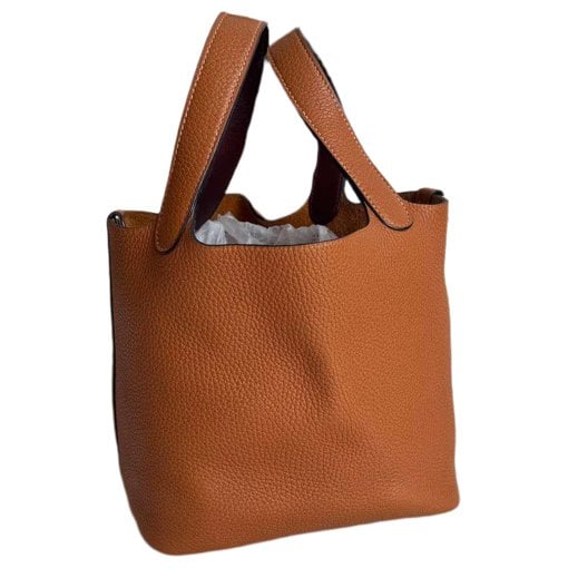 Picotin leather handbag