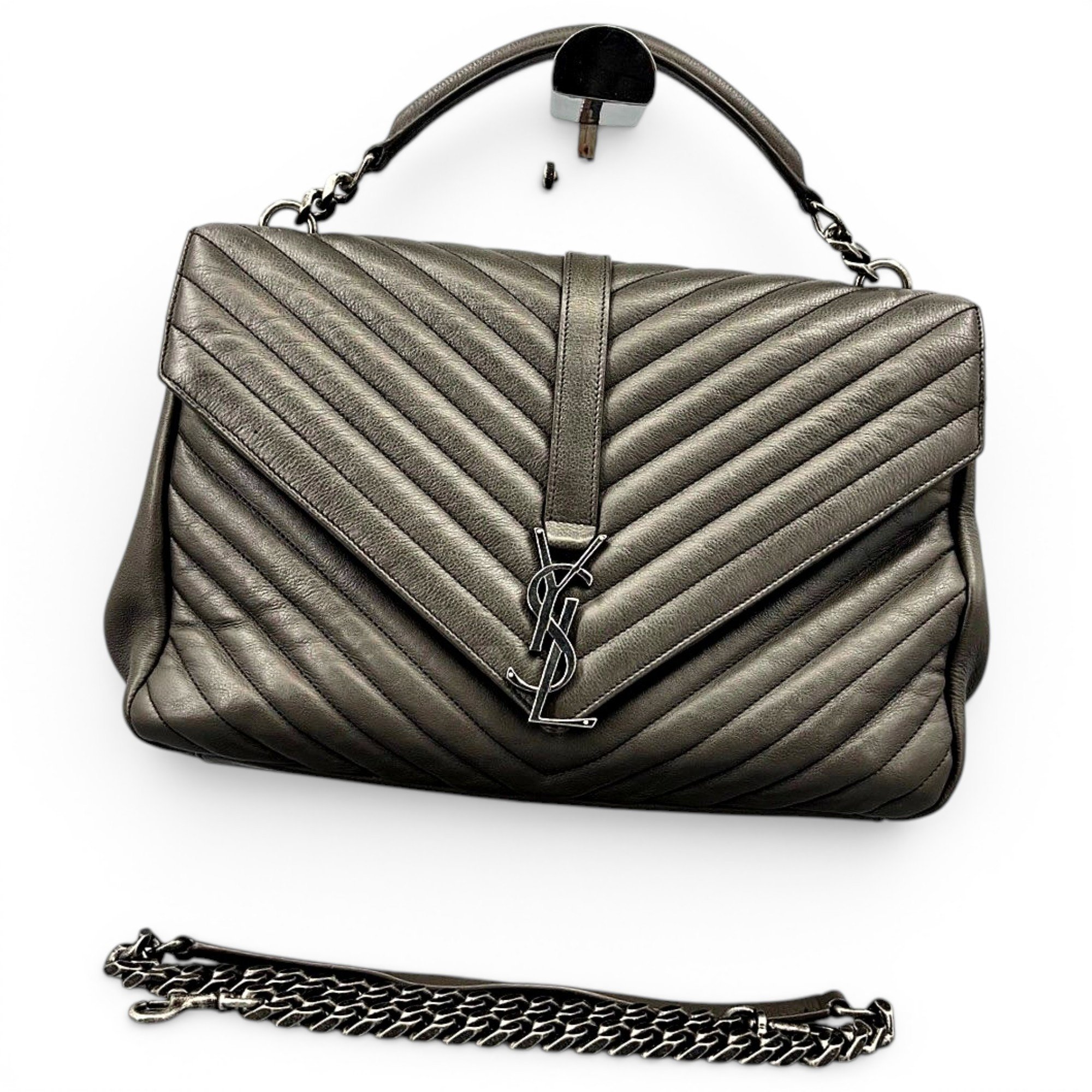 Collége monogramme leather handbag