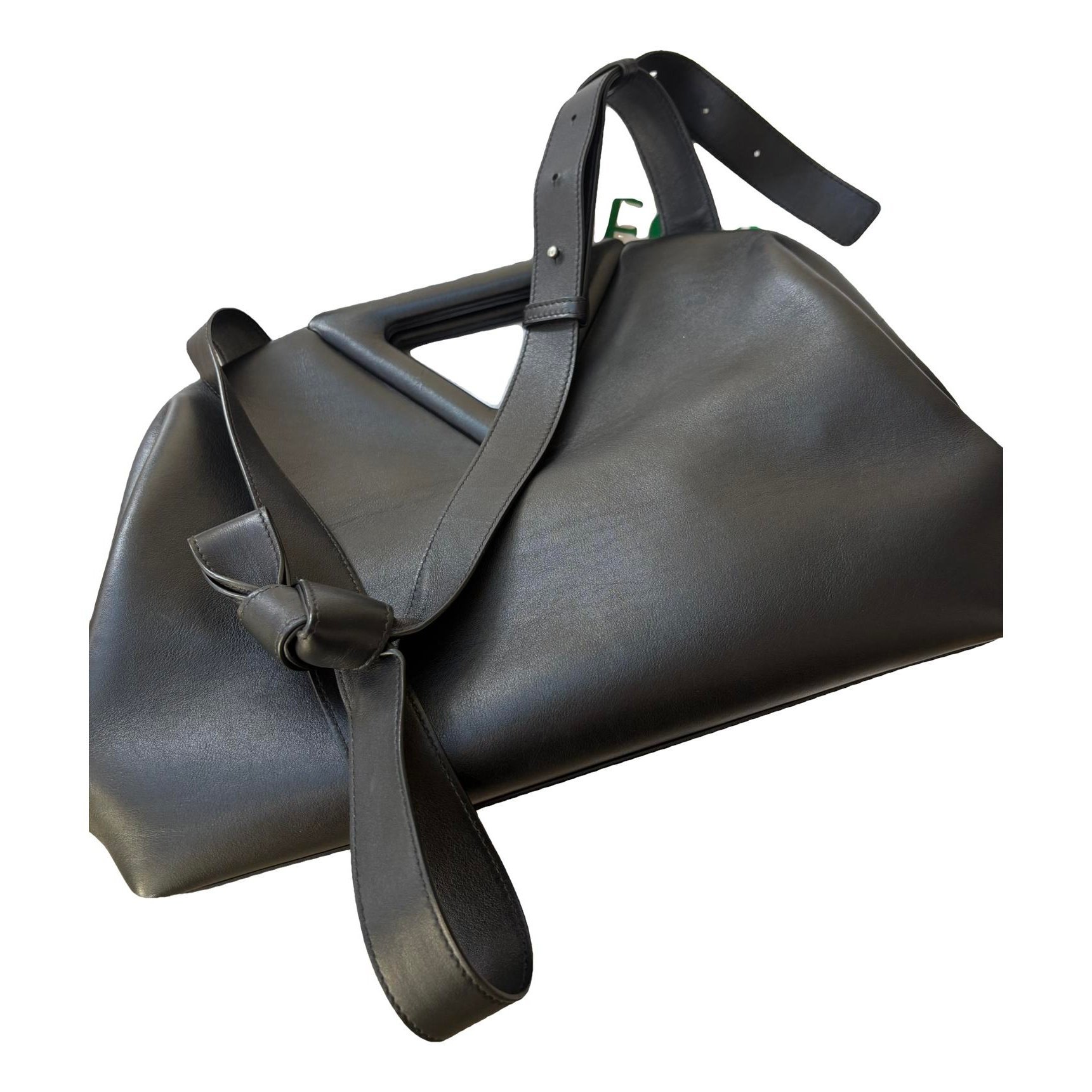 Point leather crossbody bag