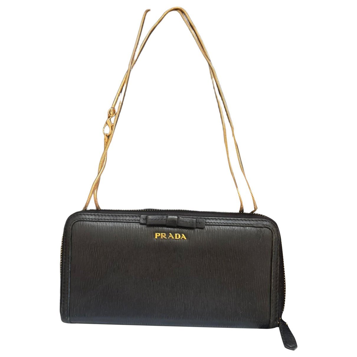 Leather clutch bag