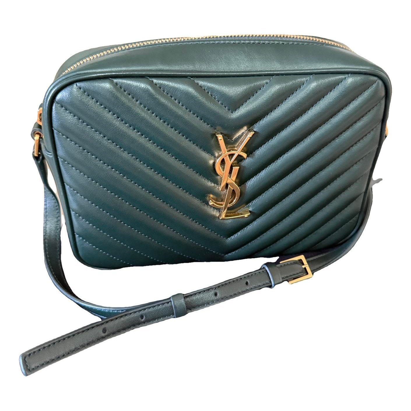 Camera Lou leather crossbody bag