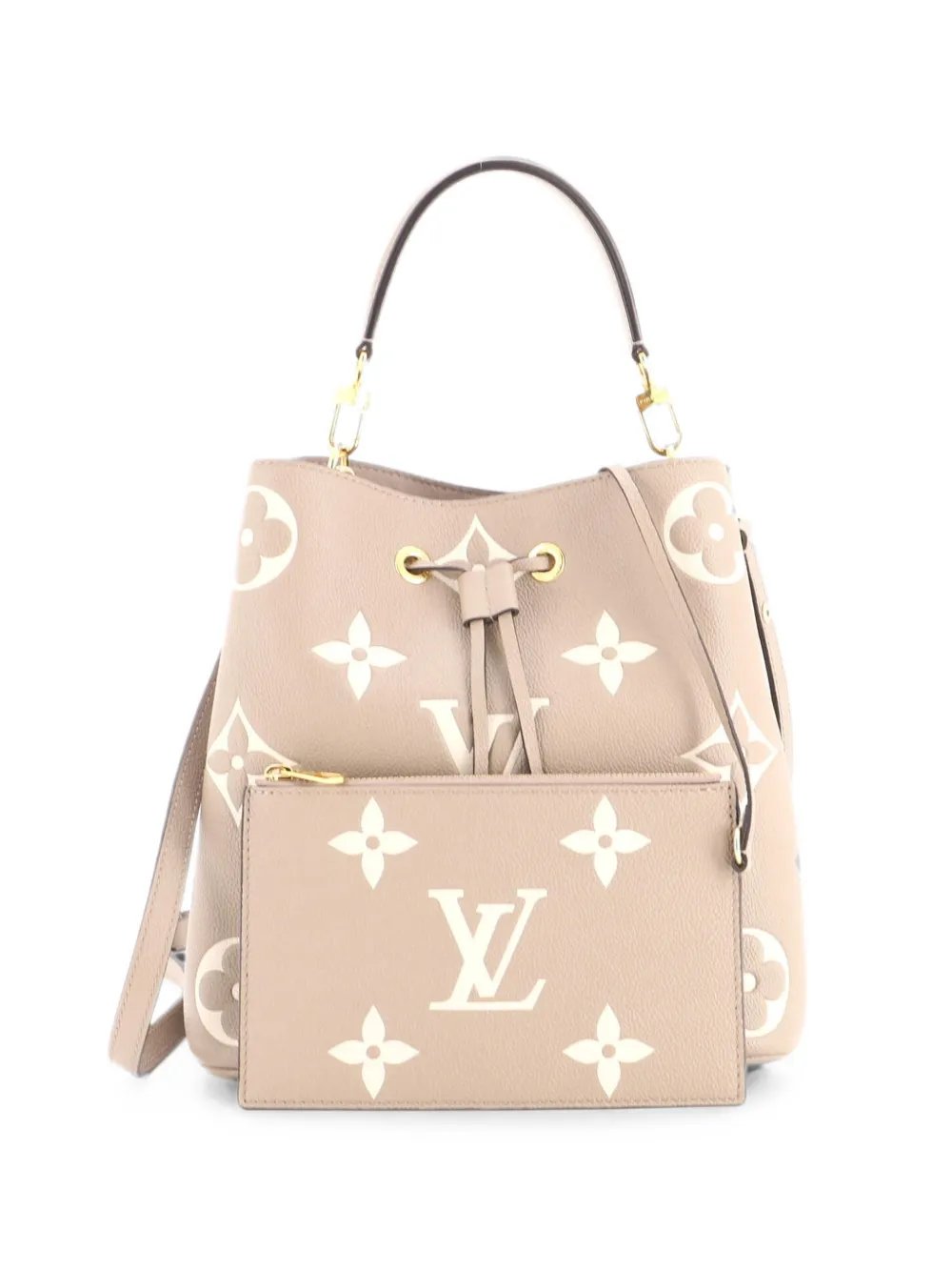 NeoNoe Handbag Bicolor Monogram Empreinte Giant MM bucket bag