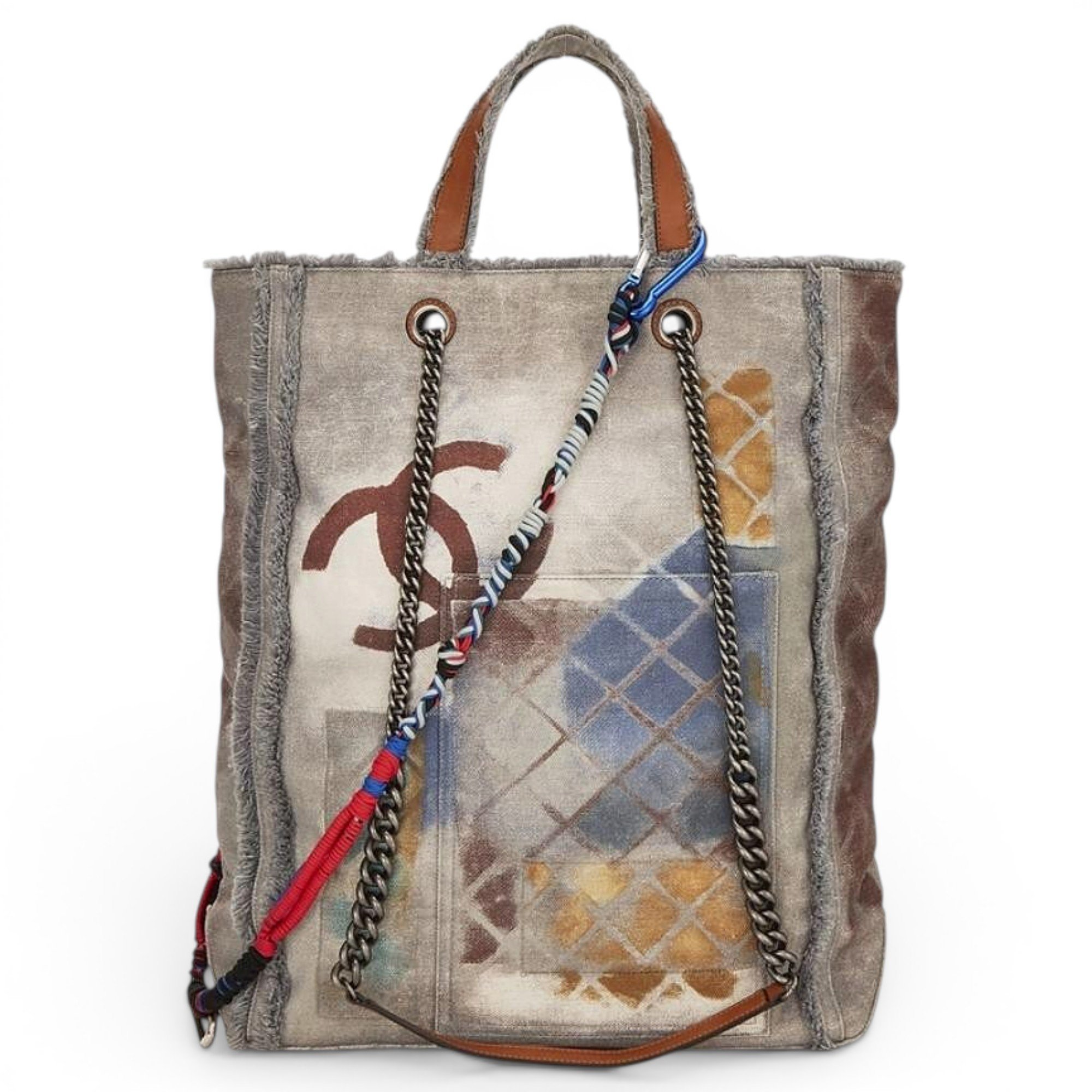 Graffiti cloth tote